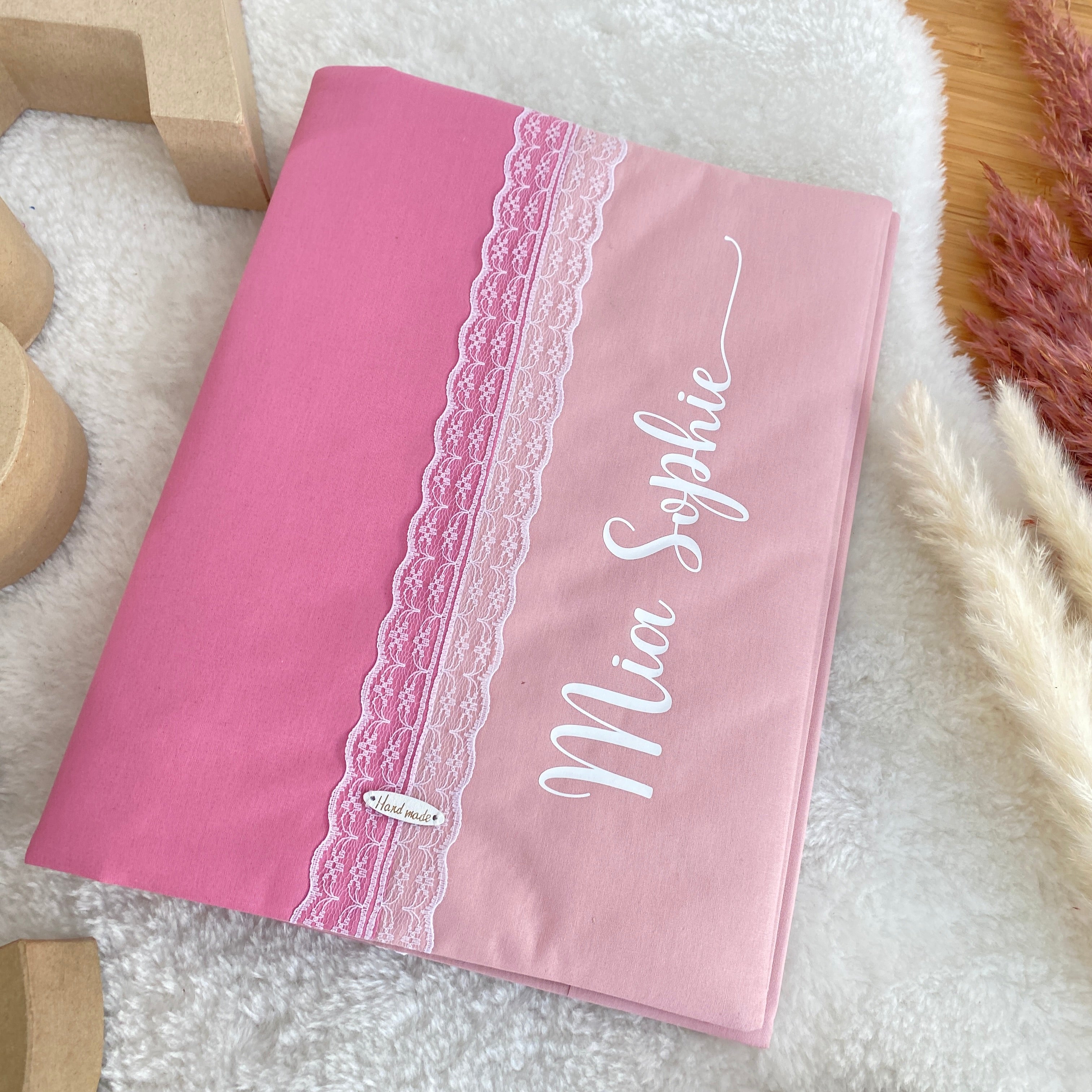 Erinnerungs-/ Zeugnismappe beere & rosé