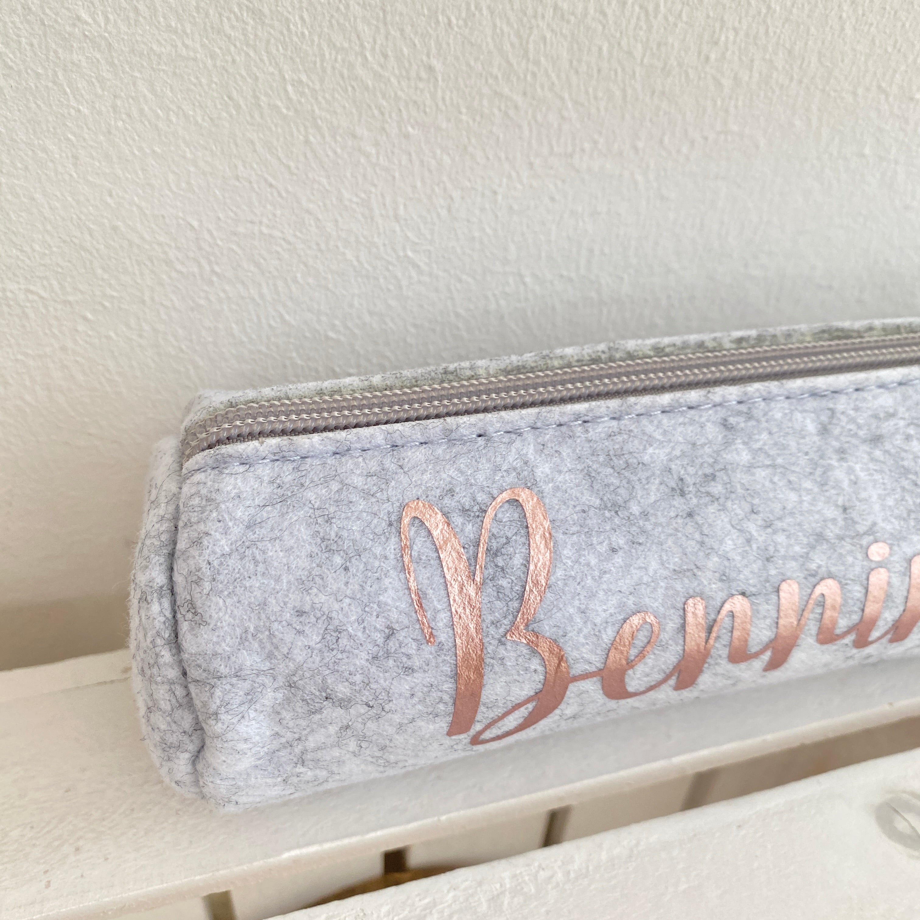 Federmäppchen Filz mit Name