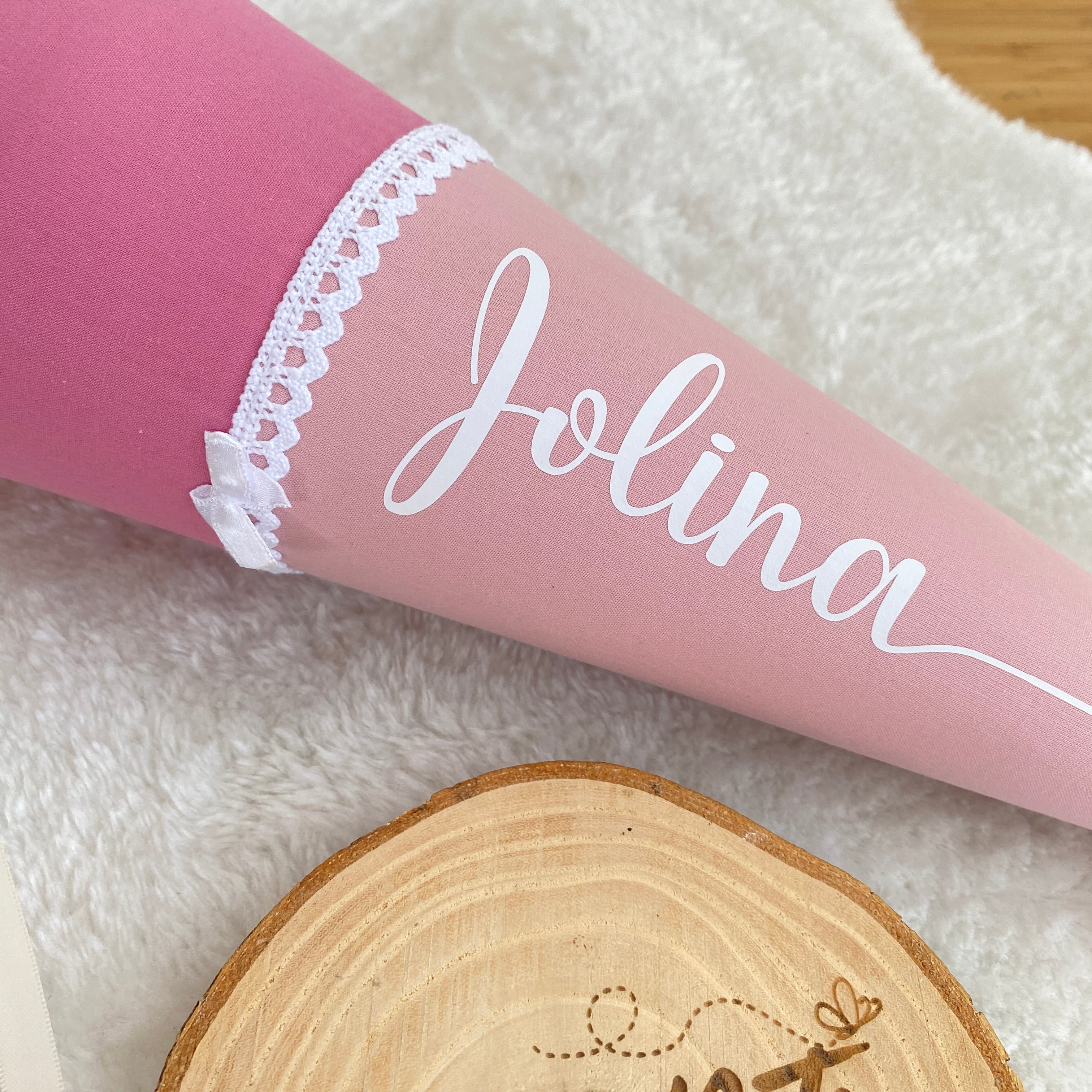 Geschwister-Schultüte in altrosa & puder