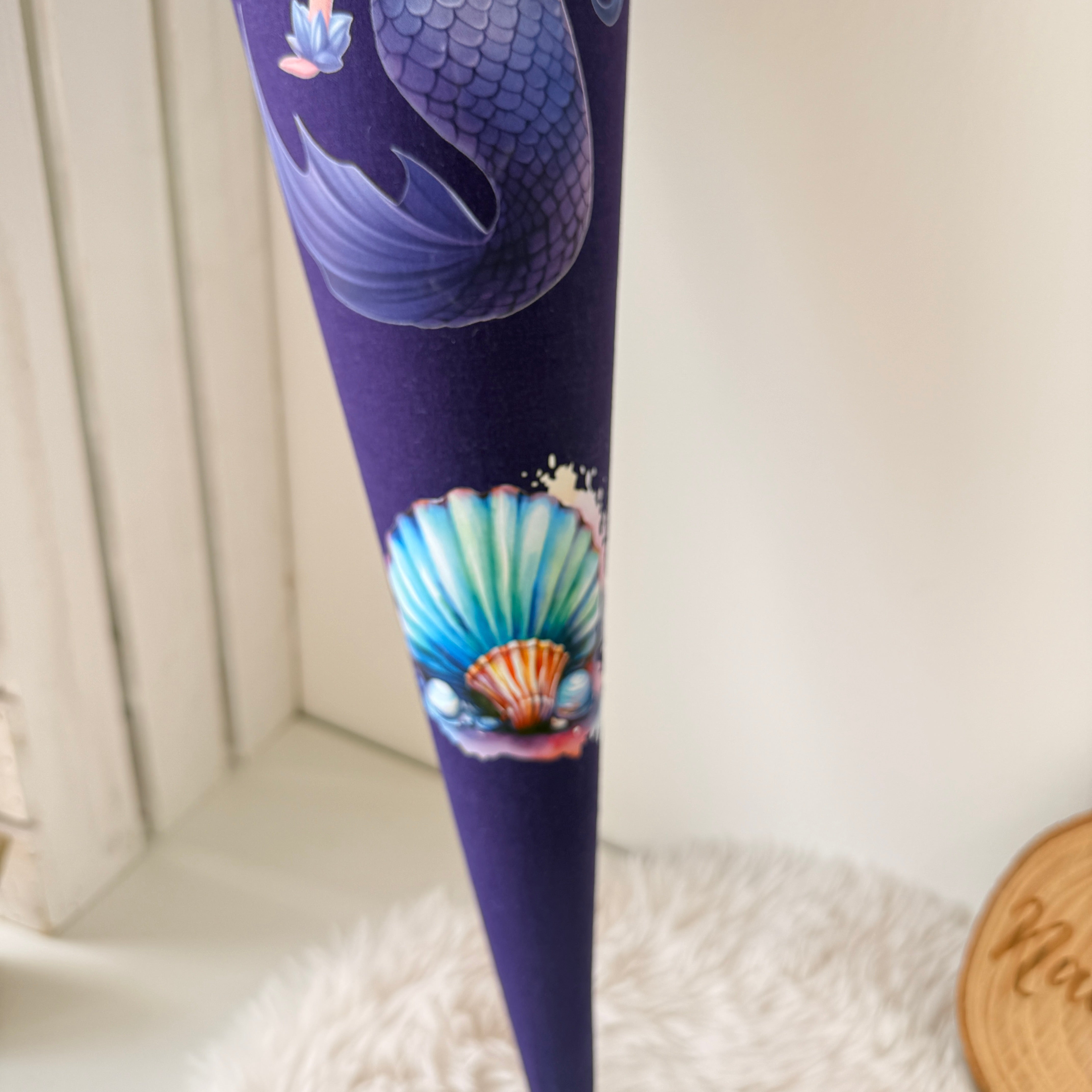 Schultüte Meerjungfrau in Flieder/Lila