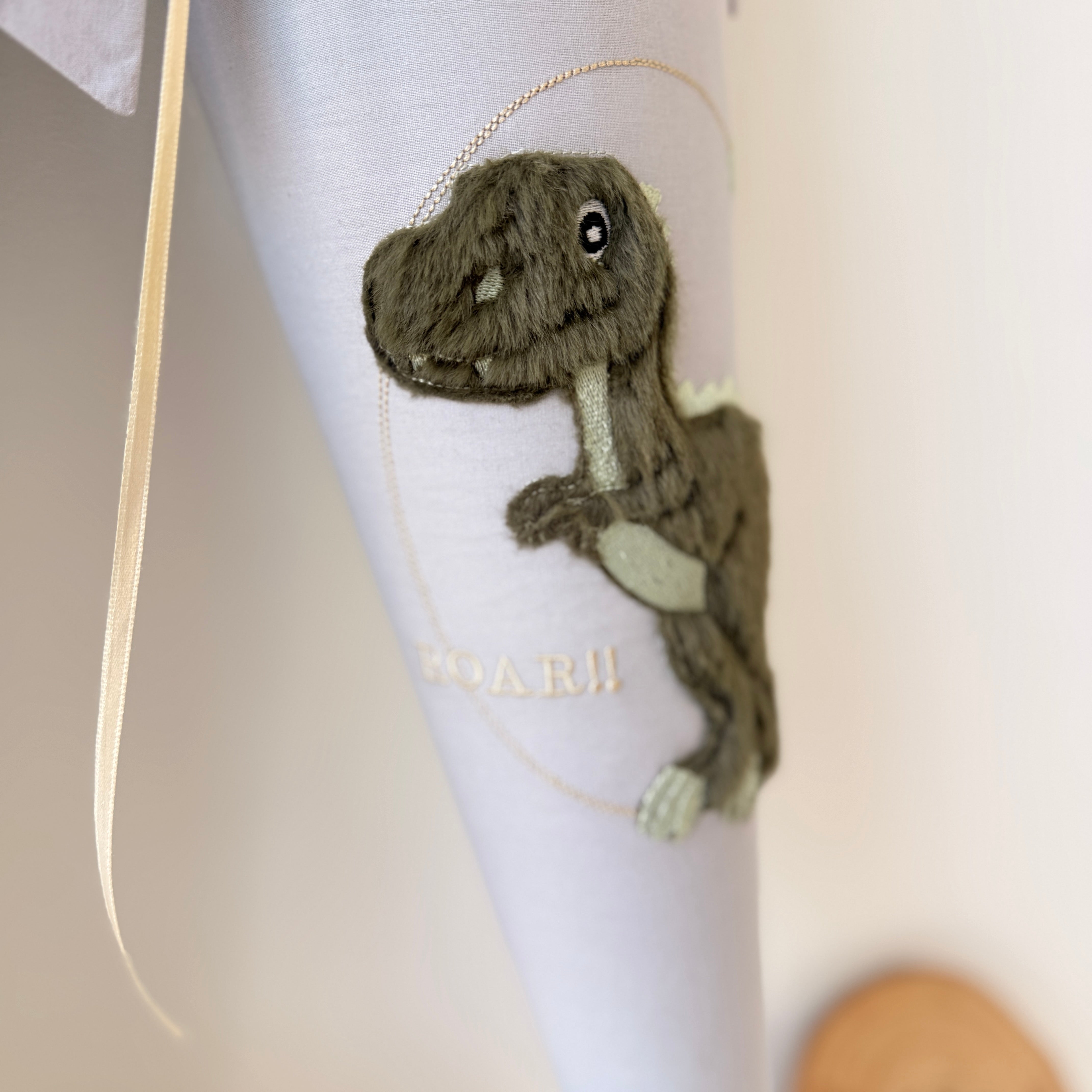 Schultüte Dino in grün/grau/beige