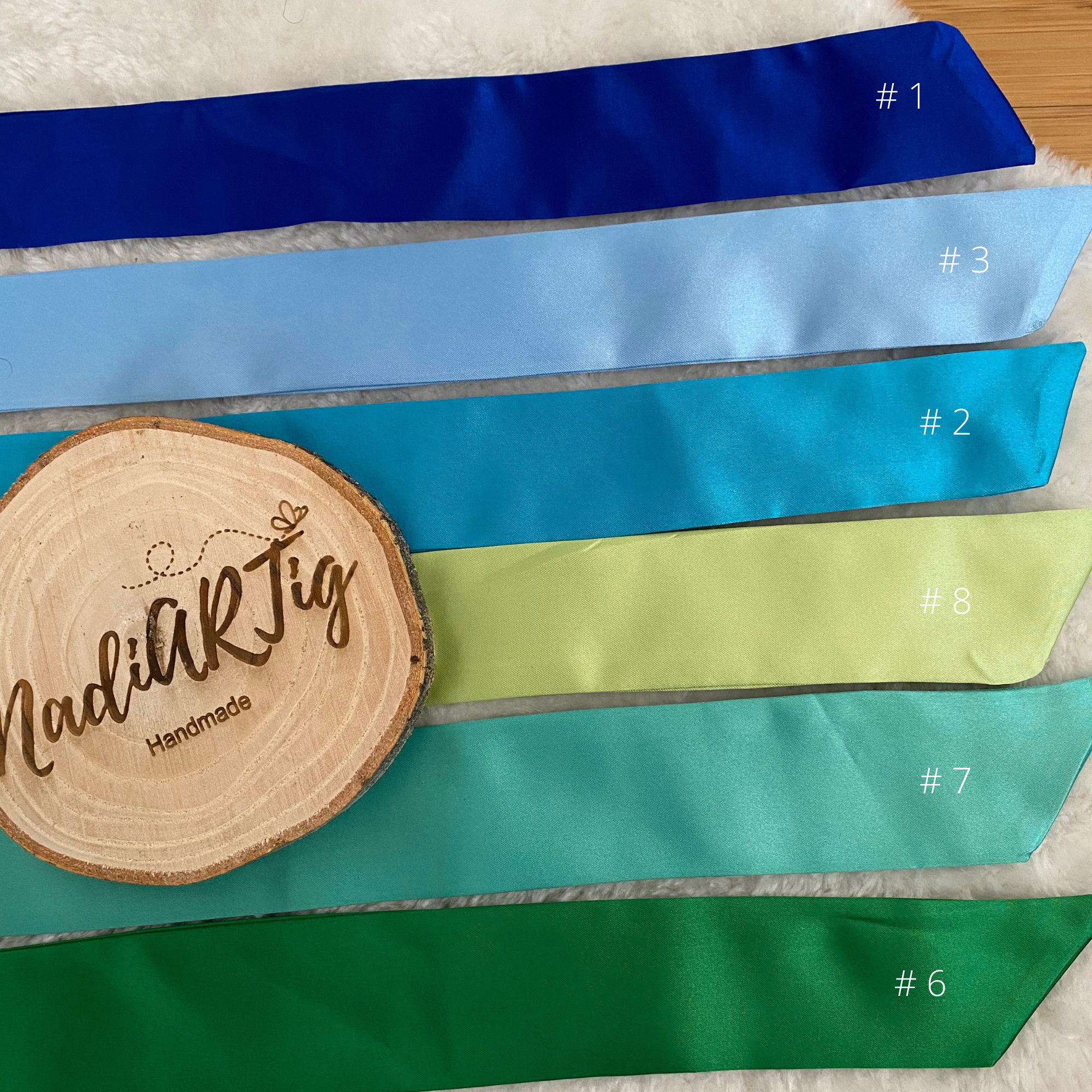 Satin-Stoffschleife für die Schultüte | Schultütenschleife mit Namen