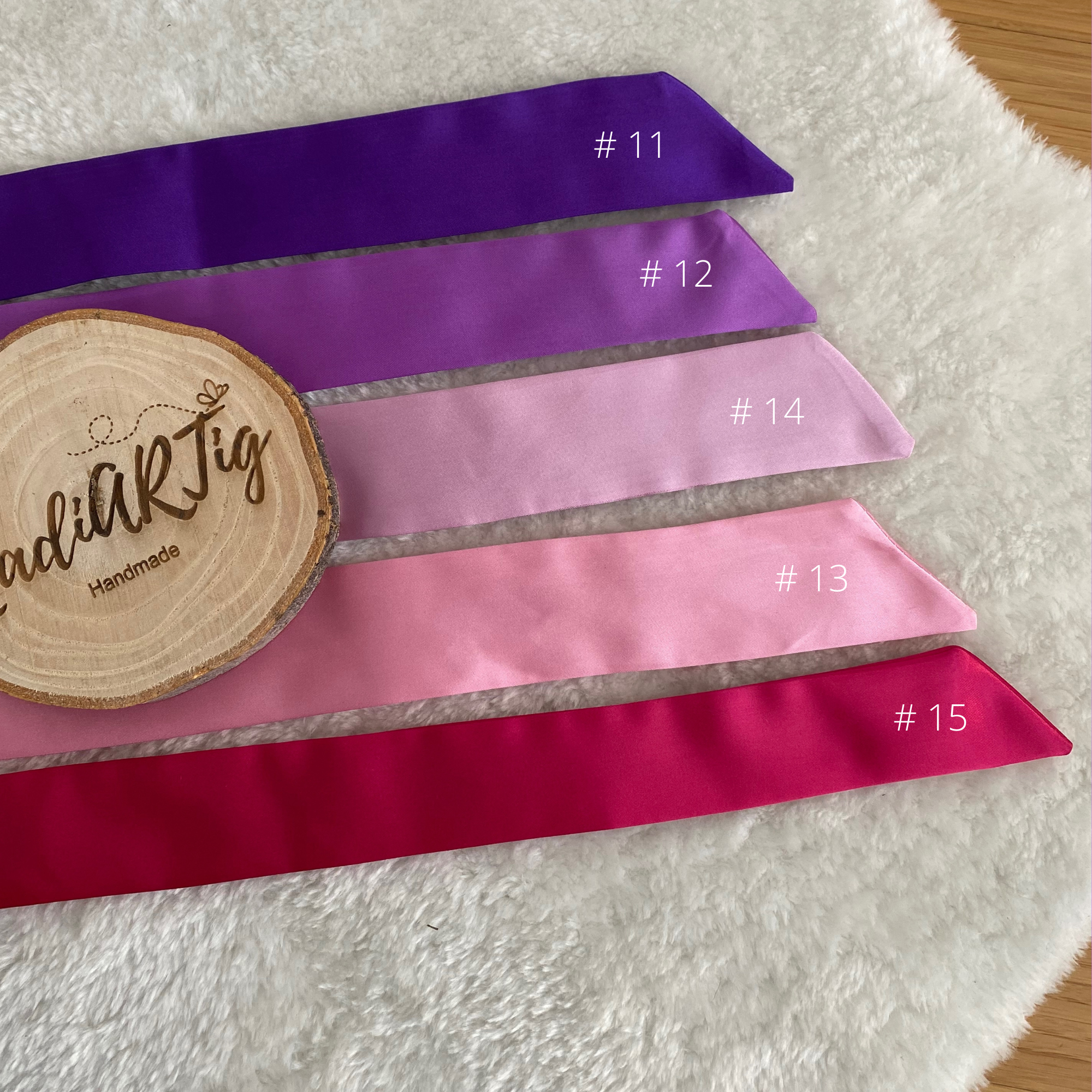 Satin-Stoffschleife für die Schultüte | Schultütenschleife mit Namen