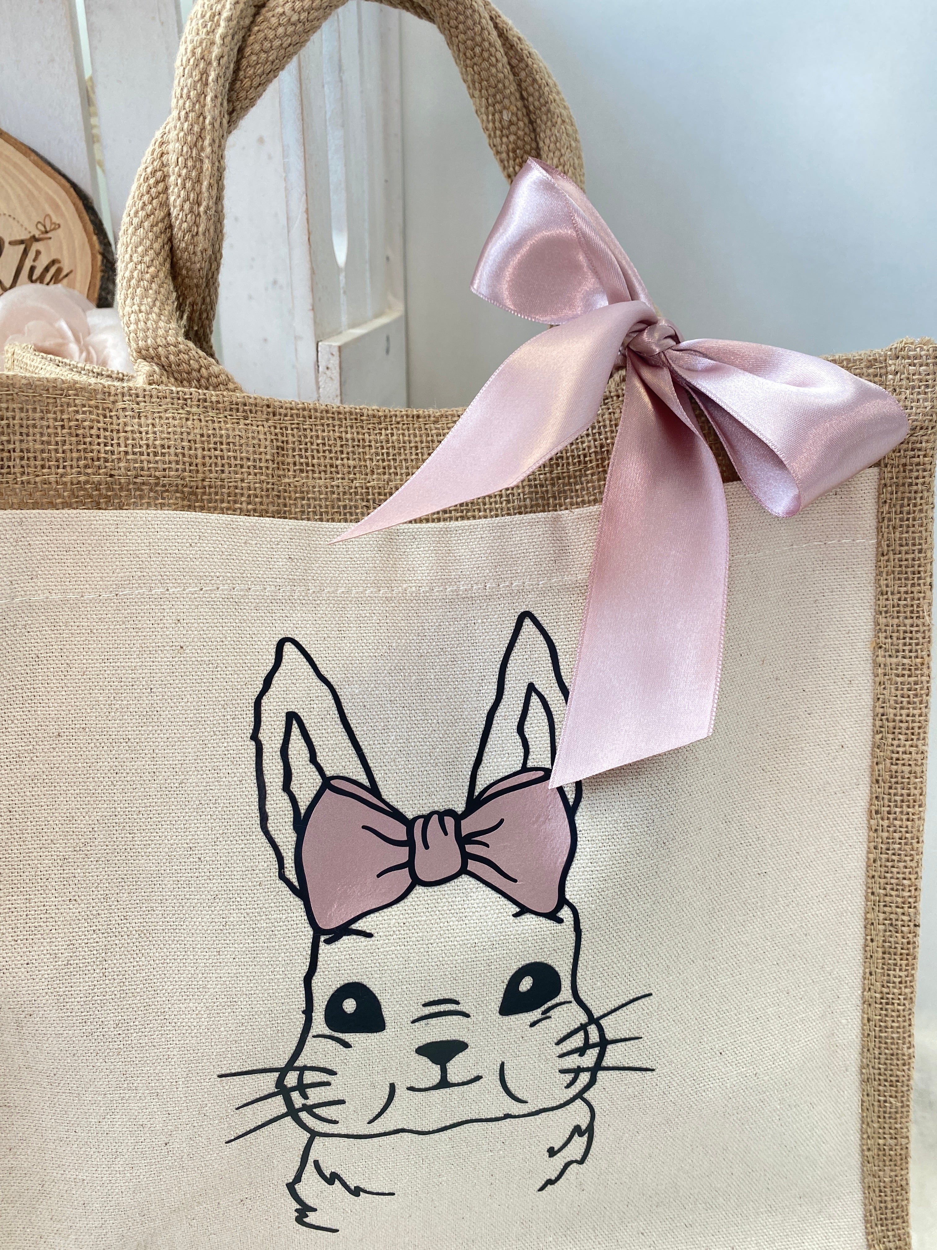 Hasen Tasche optional mit Name