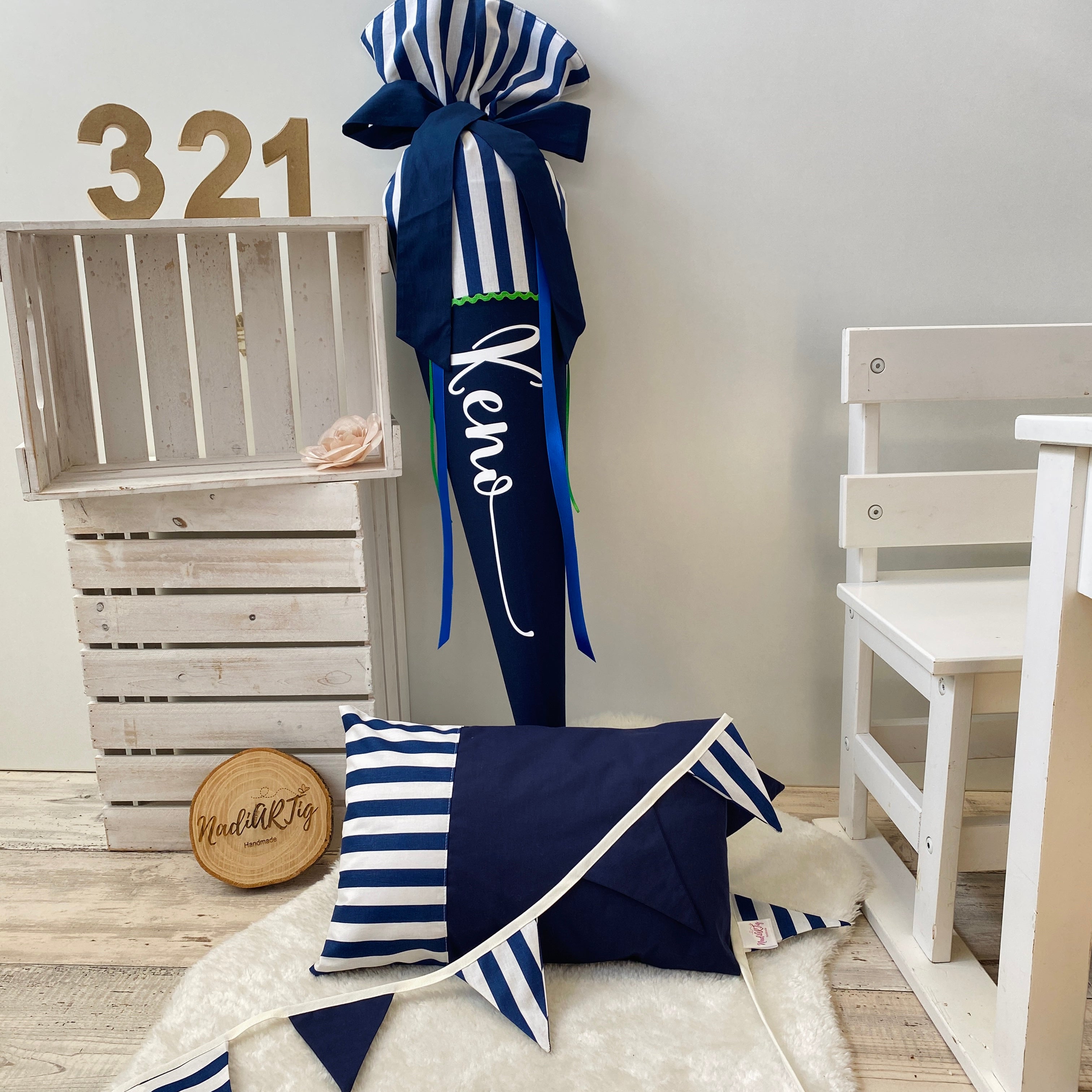 Kissen mit Namen, Farben nach Wunsch