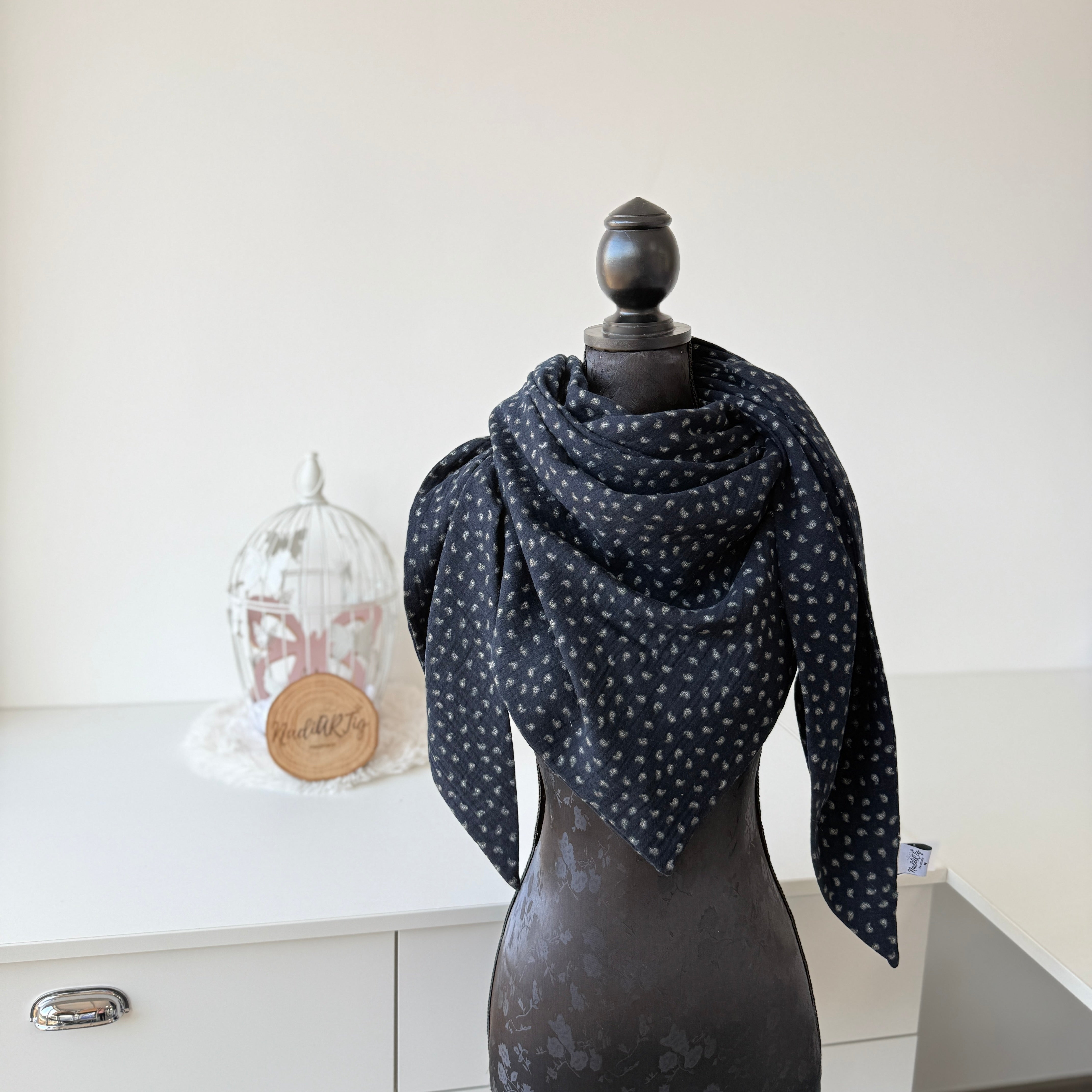 XXL Musselin Halstuch - Paisley