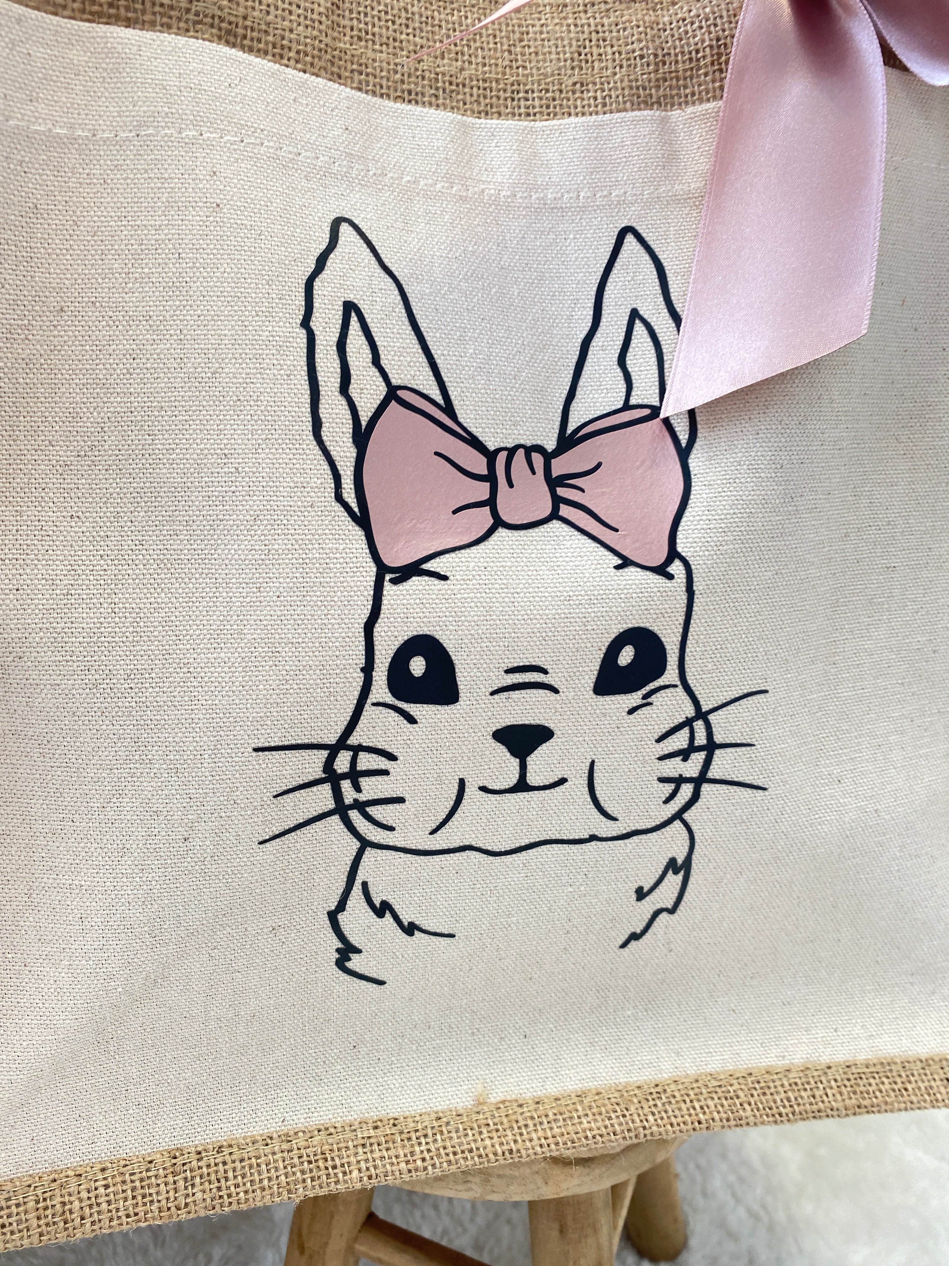 Hasen Tasche optional mit Name