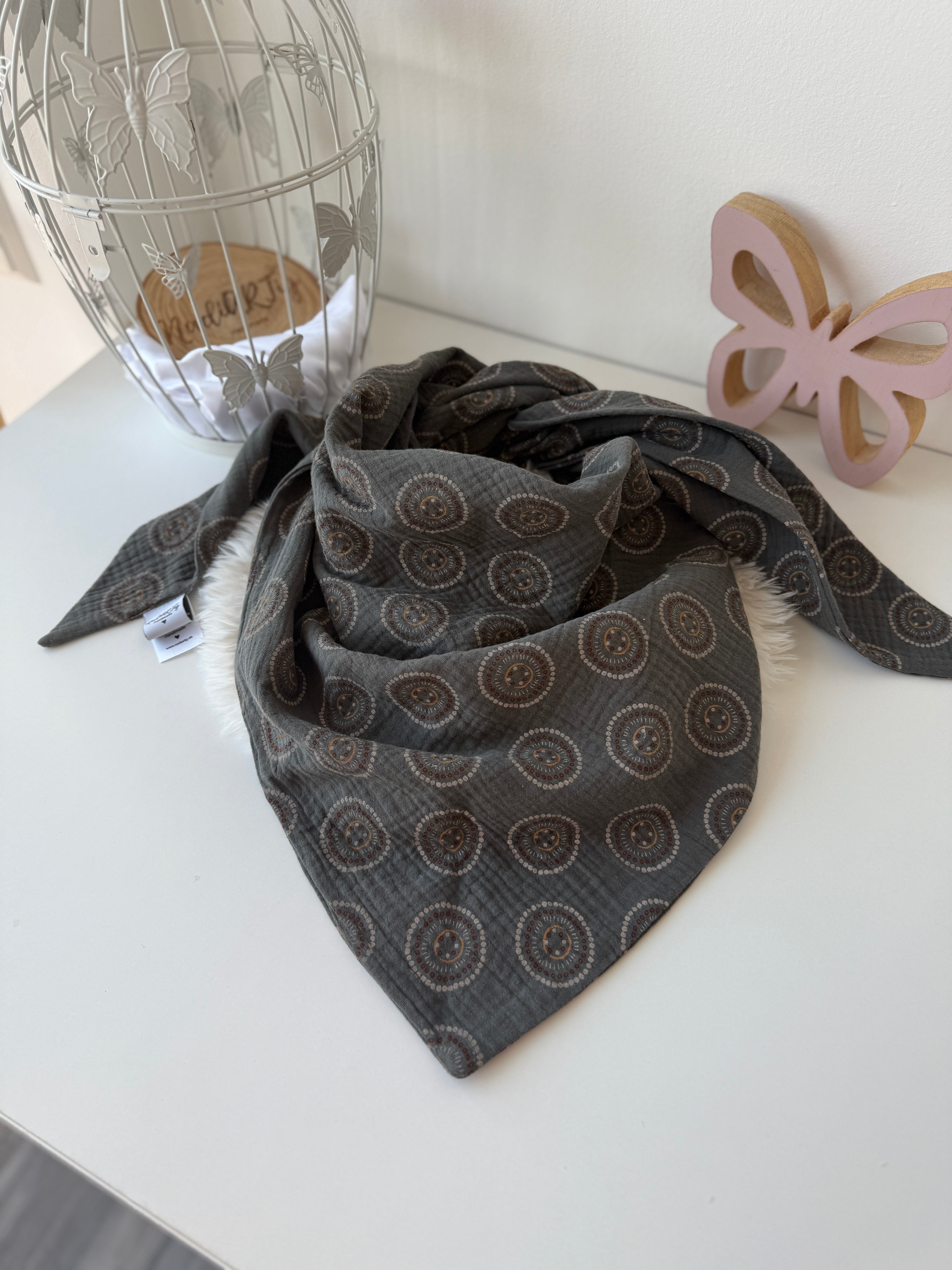 XXL Musselin Halstuch - army green