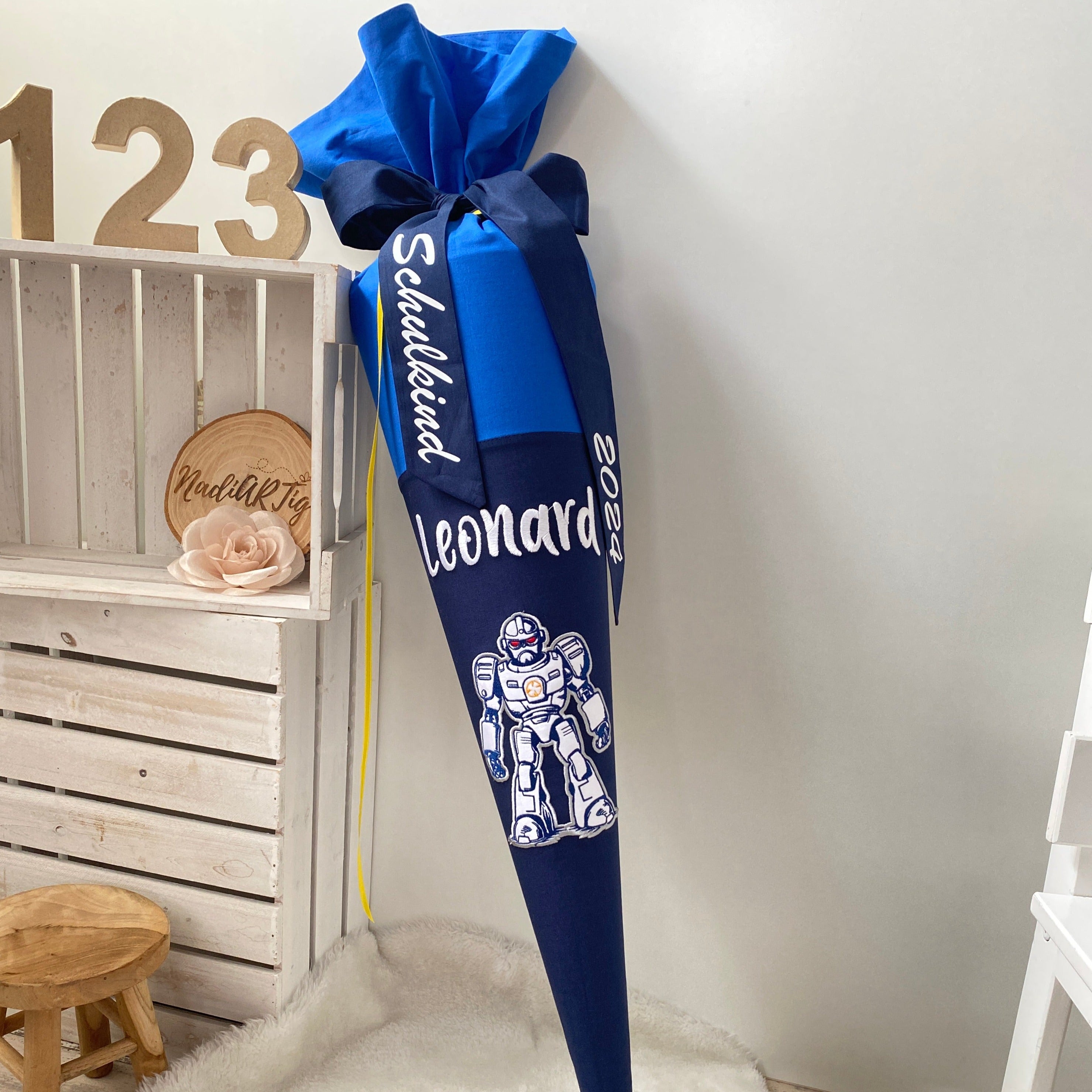 Schultüte Roboter in dunkelblau Ergobag