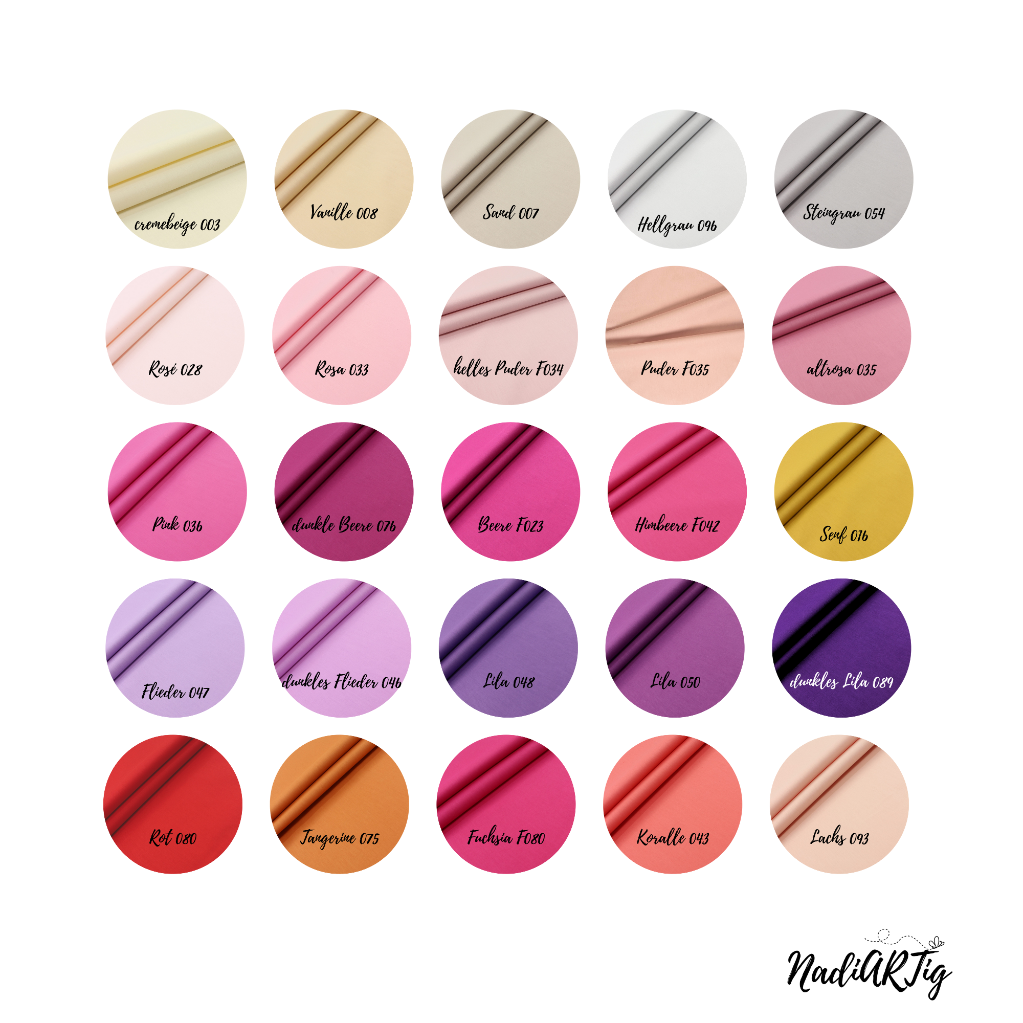 Stoffproben (Farben/Muster)