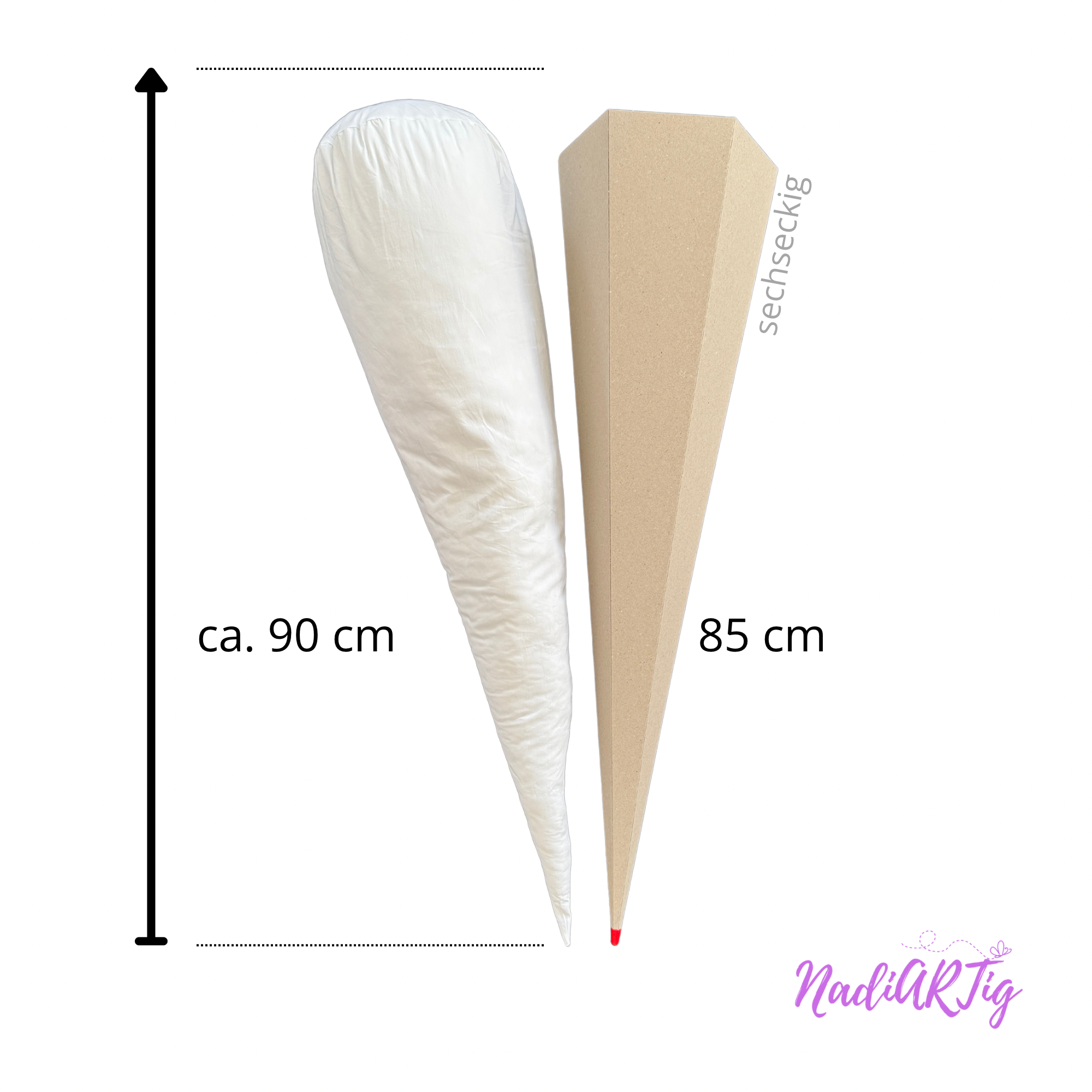 Zubehör: Schultüten Kissen, Füllkissen für die Zuckertüte 35 - 70 - 85 cm