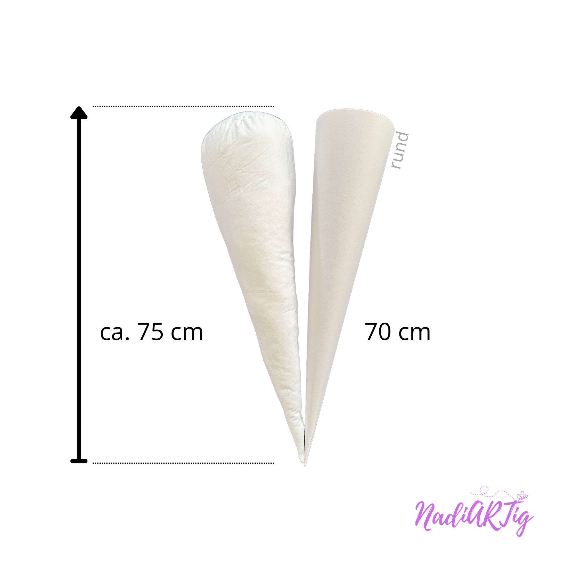 Zubehör: Schultüten Kissen, Füllkissen für die Zuckertüte 35 - 70 - 85 cm