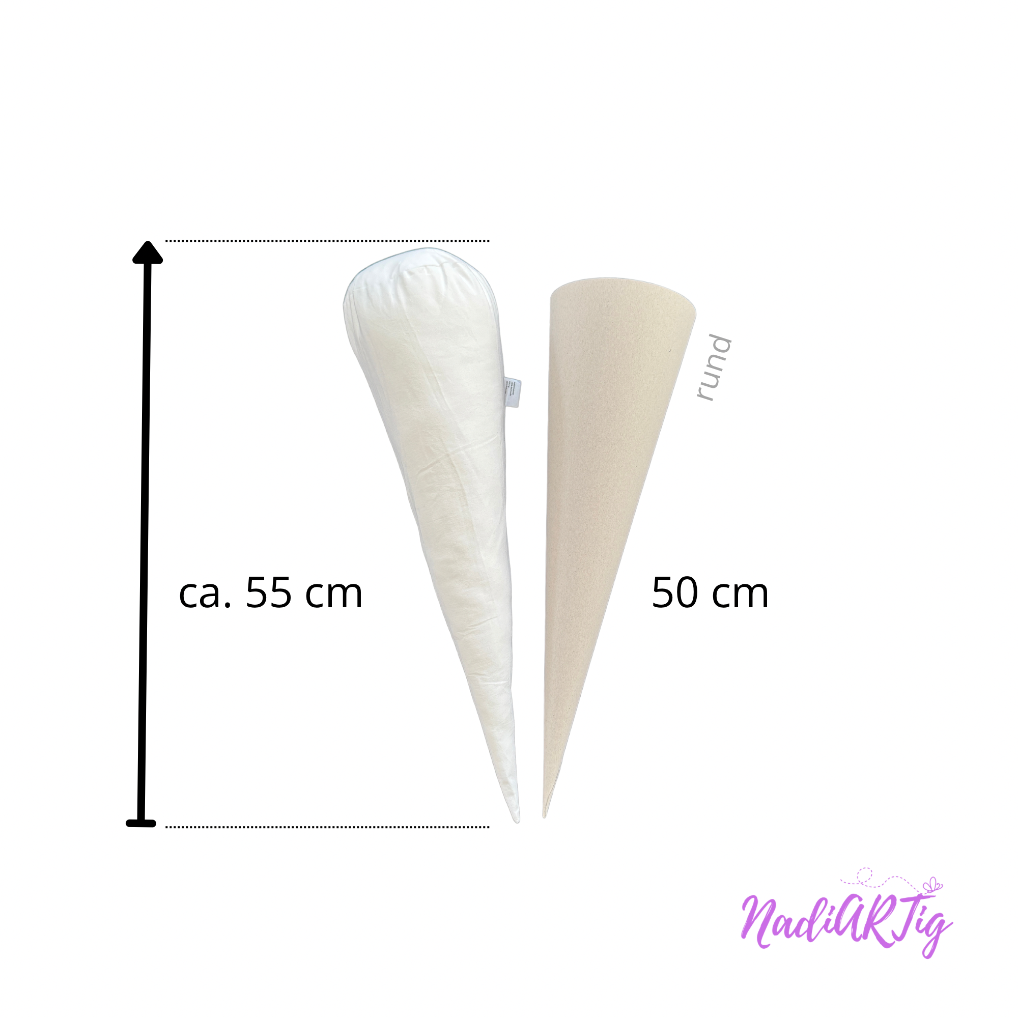 Zubehör: Schultüten Kissen, Füllkissen für die Zuckertüte 35 - 70 - 85 cm