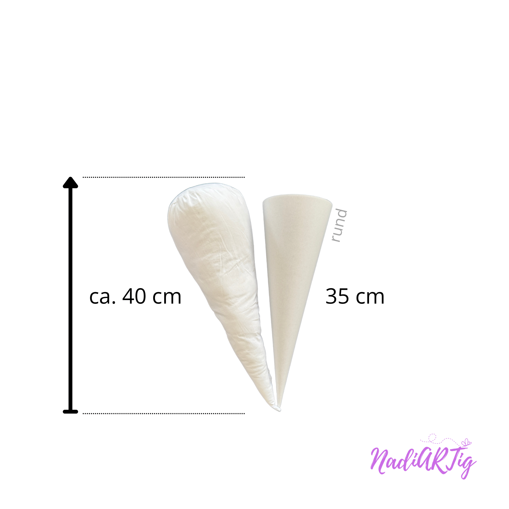Zubehör: Schultüten Kissen, Füllkissen für die Zuckertüte 35 - 70 - 85 cm