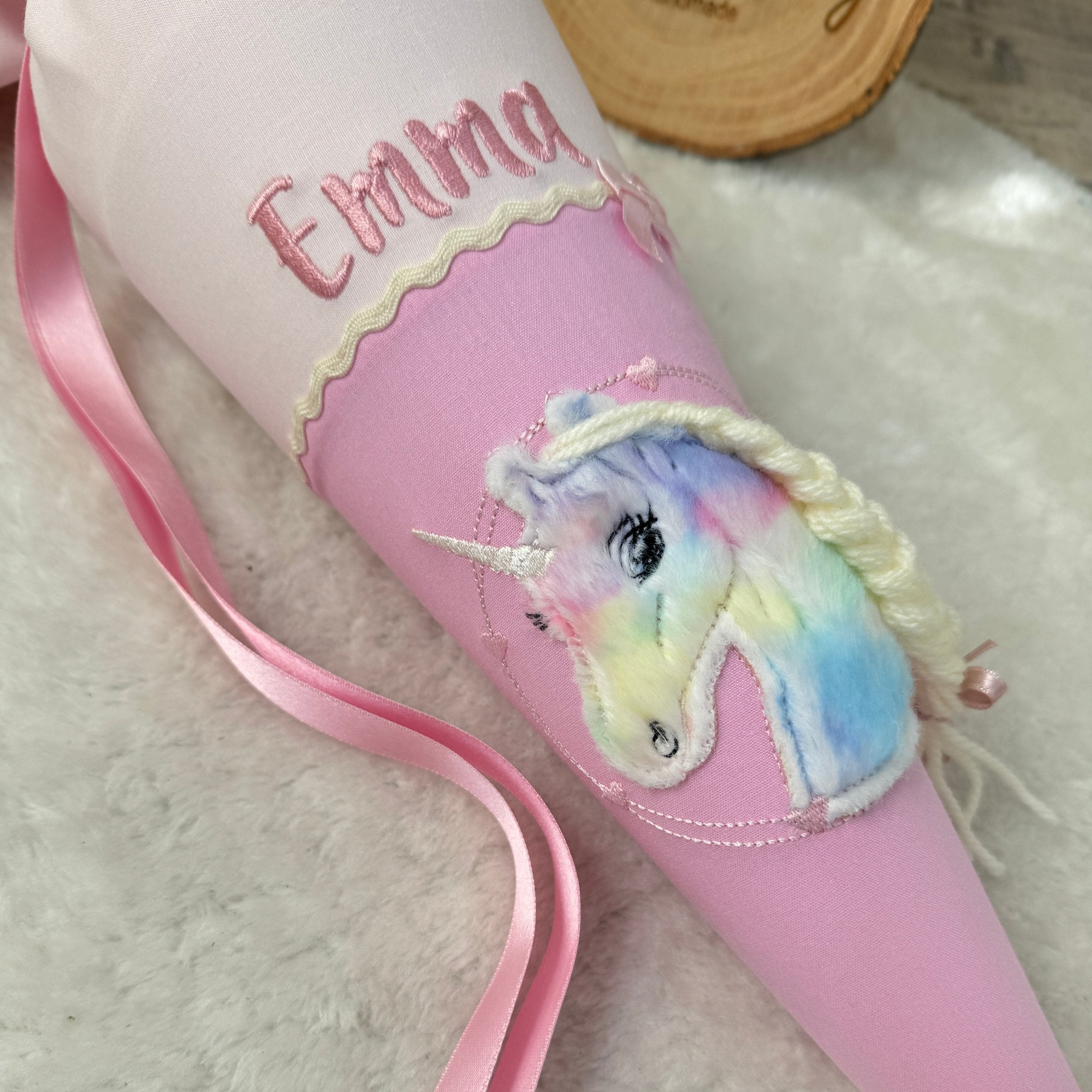 Geschwister-Schultüte Einhorn in rosa