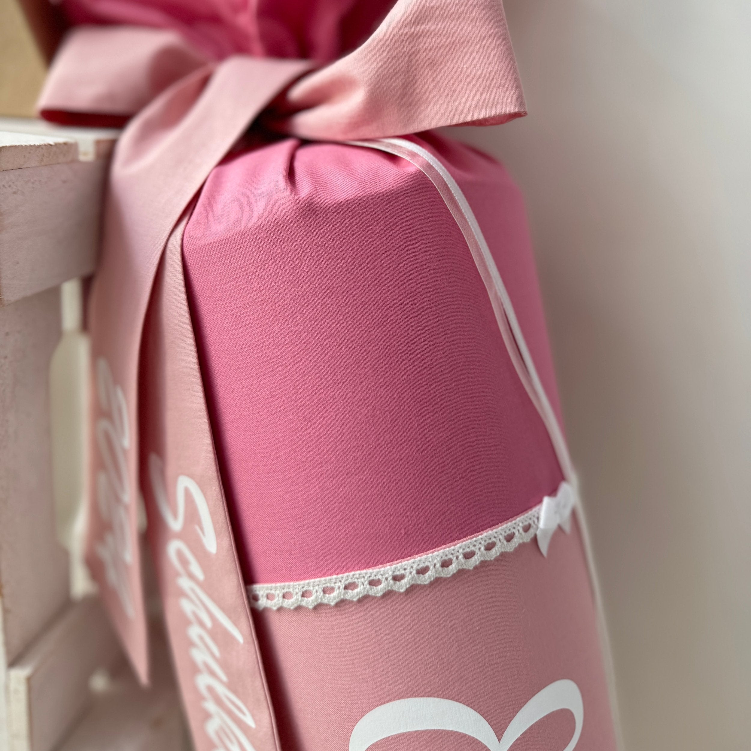 Schultüte Klassik in altrosa/puder