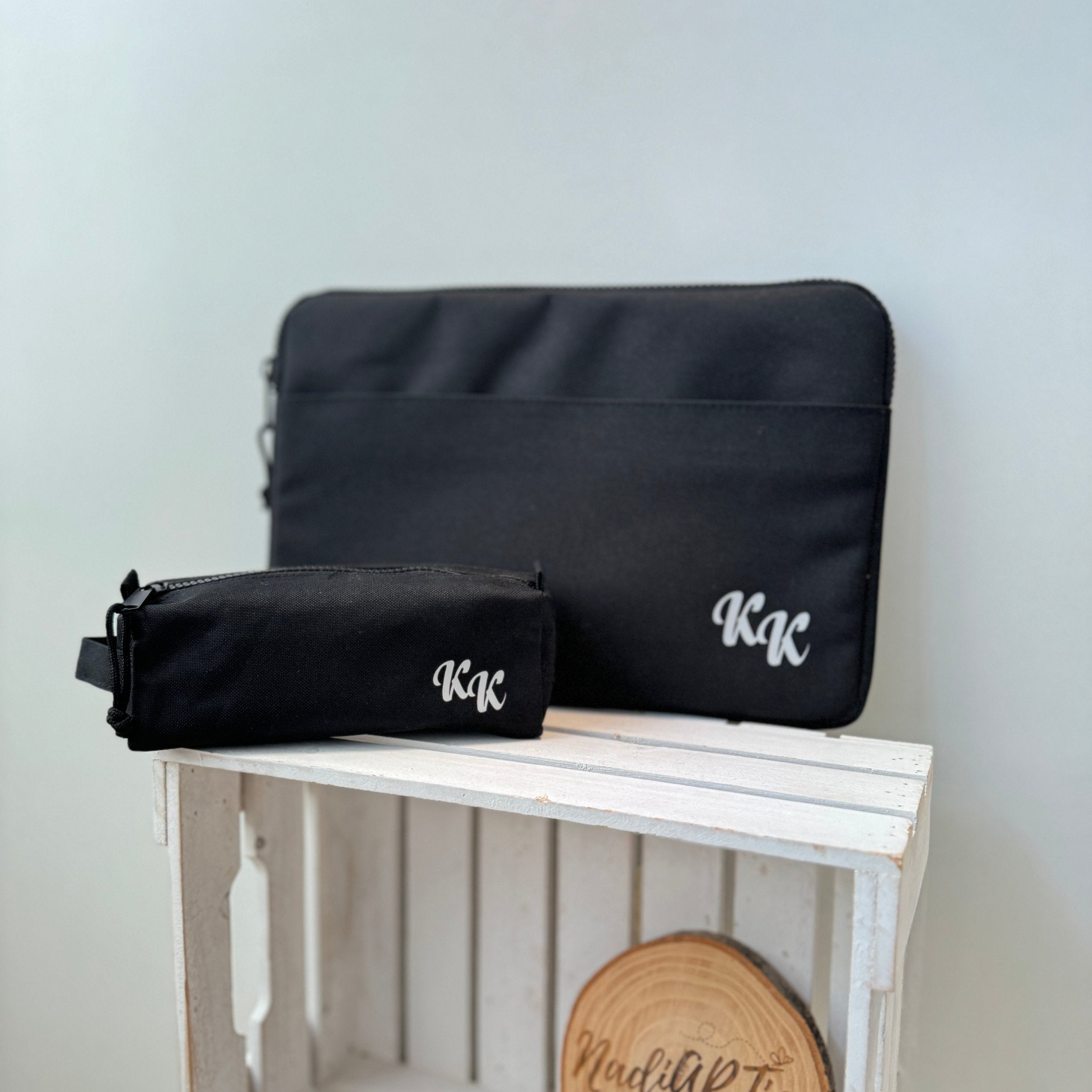 Laptoptasche/Mäppchen mit Monogramm