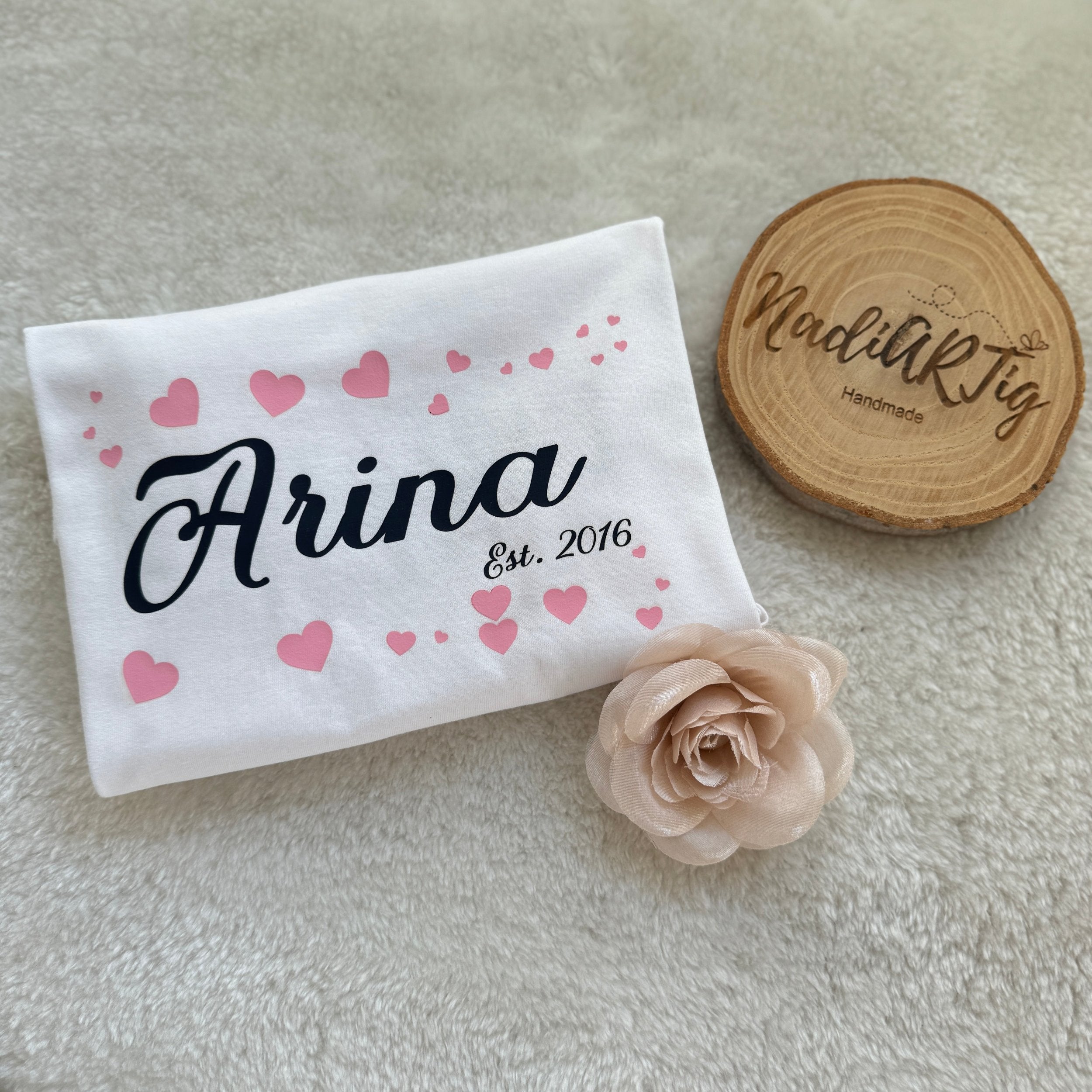 Geburtstags/Namens T-Shirt personalisiert