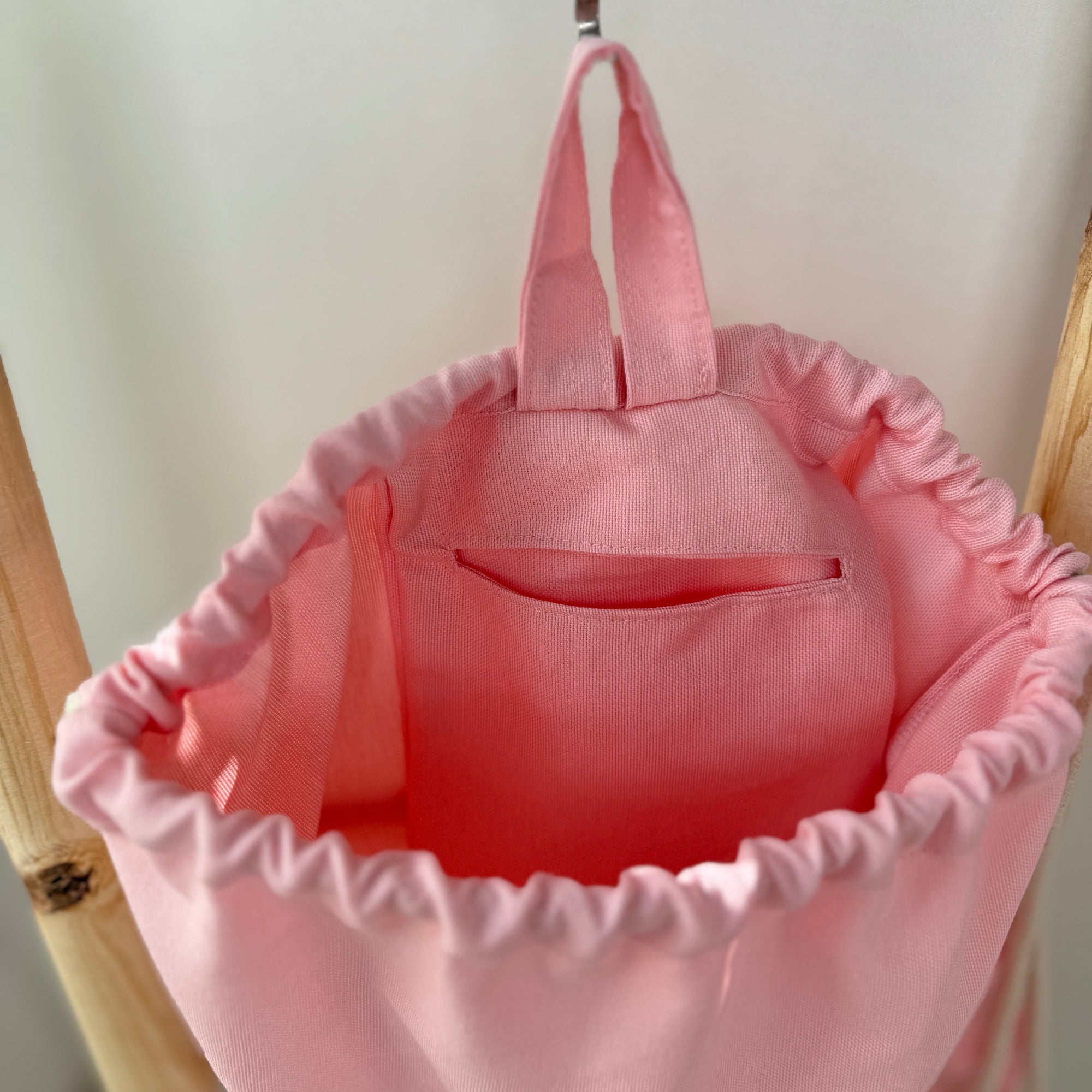 Kindergartenbeutel Pferd rosa (wasserabweisend)