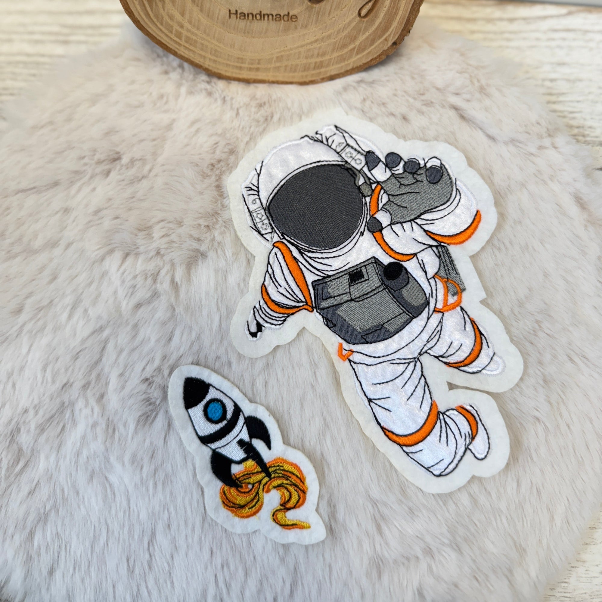Astronaut Rakete Patch/Aufnäher