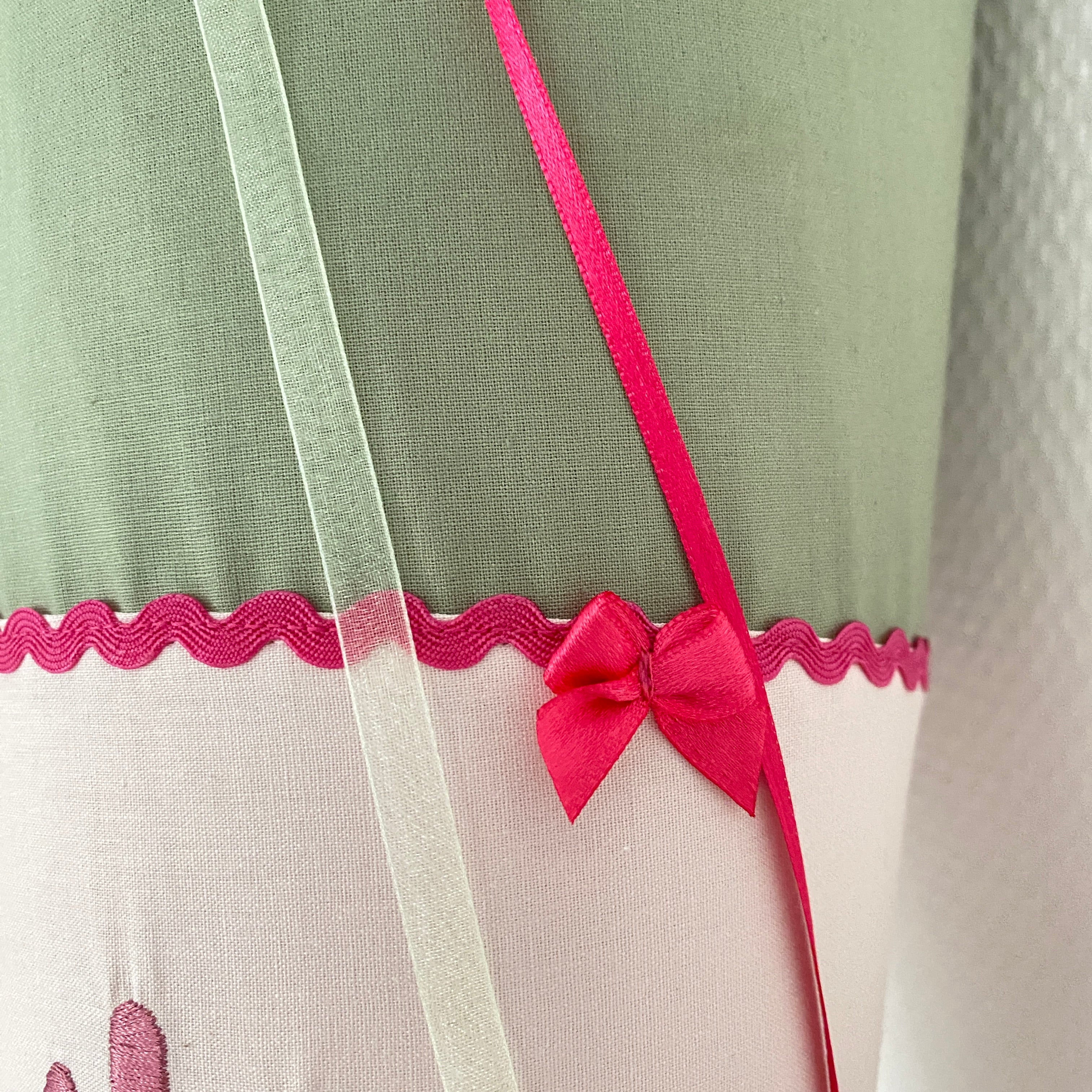 Schultüte Waldtiere in grün / puderrosé