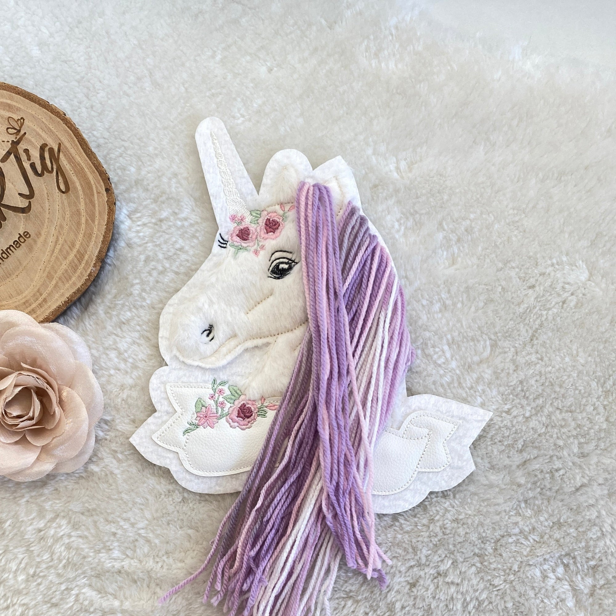 Einhorn #5 Patch/Aufnäher - Lavendel