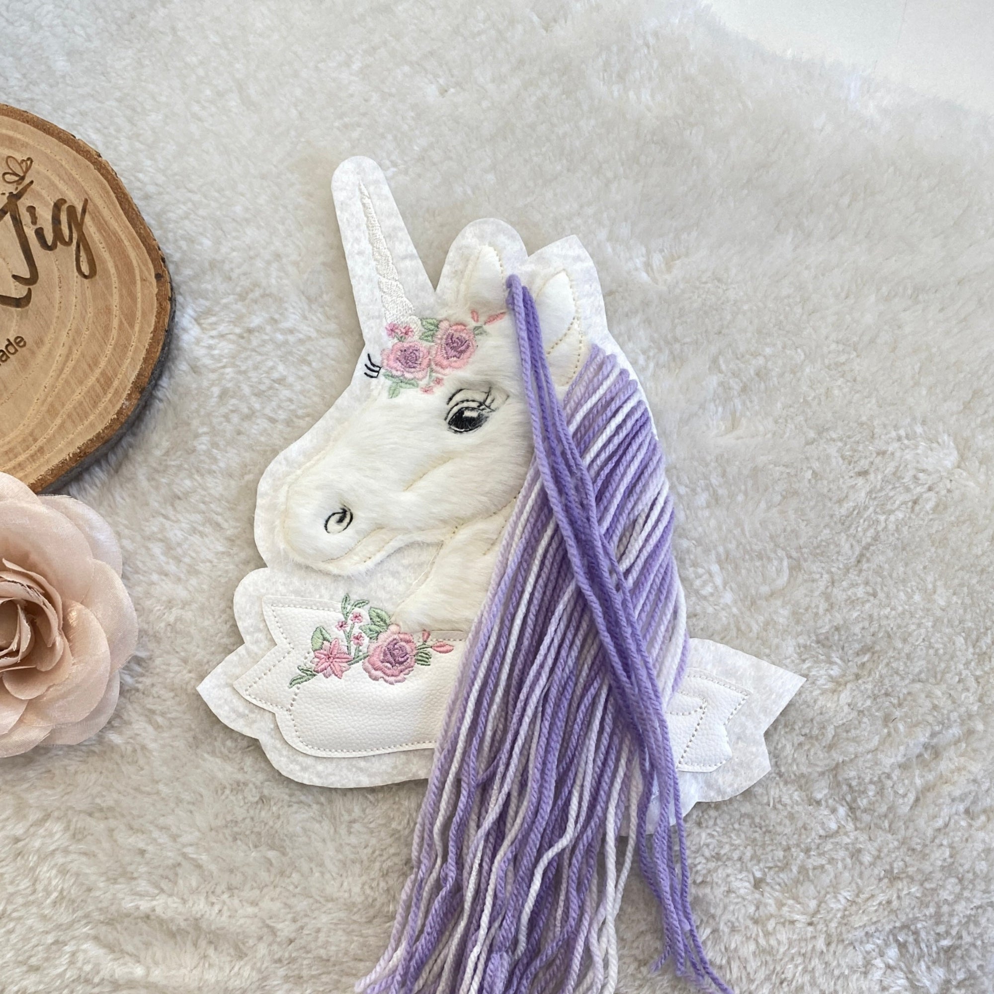 Einhorn #6 Patch/Aufnäher - Orchidee