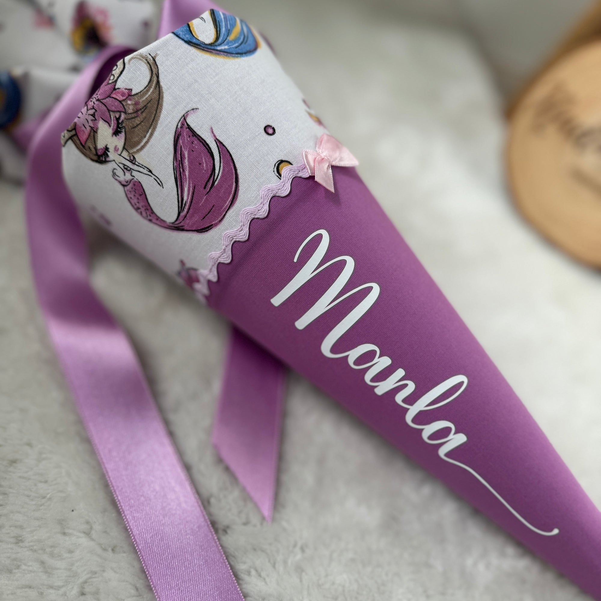 Schultüte Klassik Meerjungfrau lila