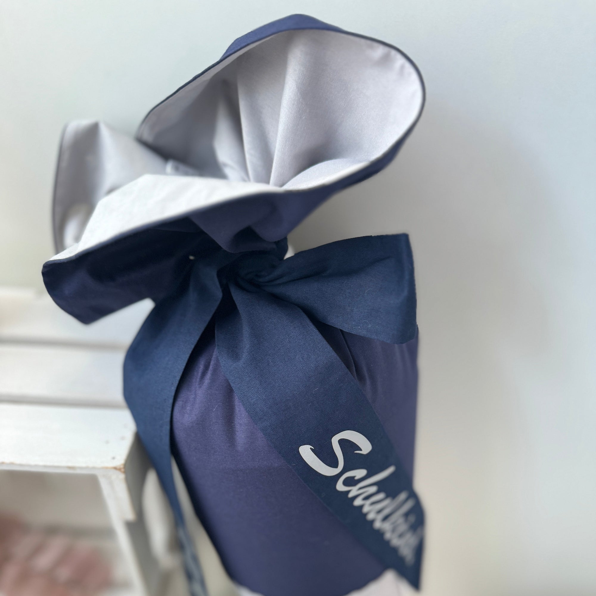 Schultüte Roboter in dunkelblau/steingrau