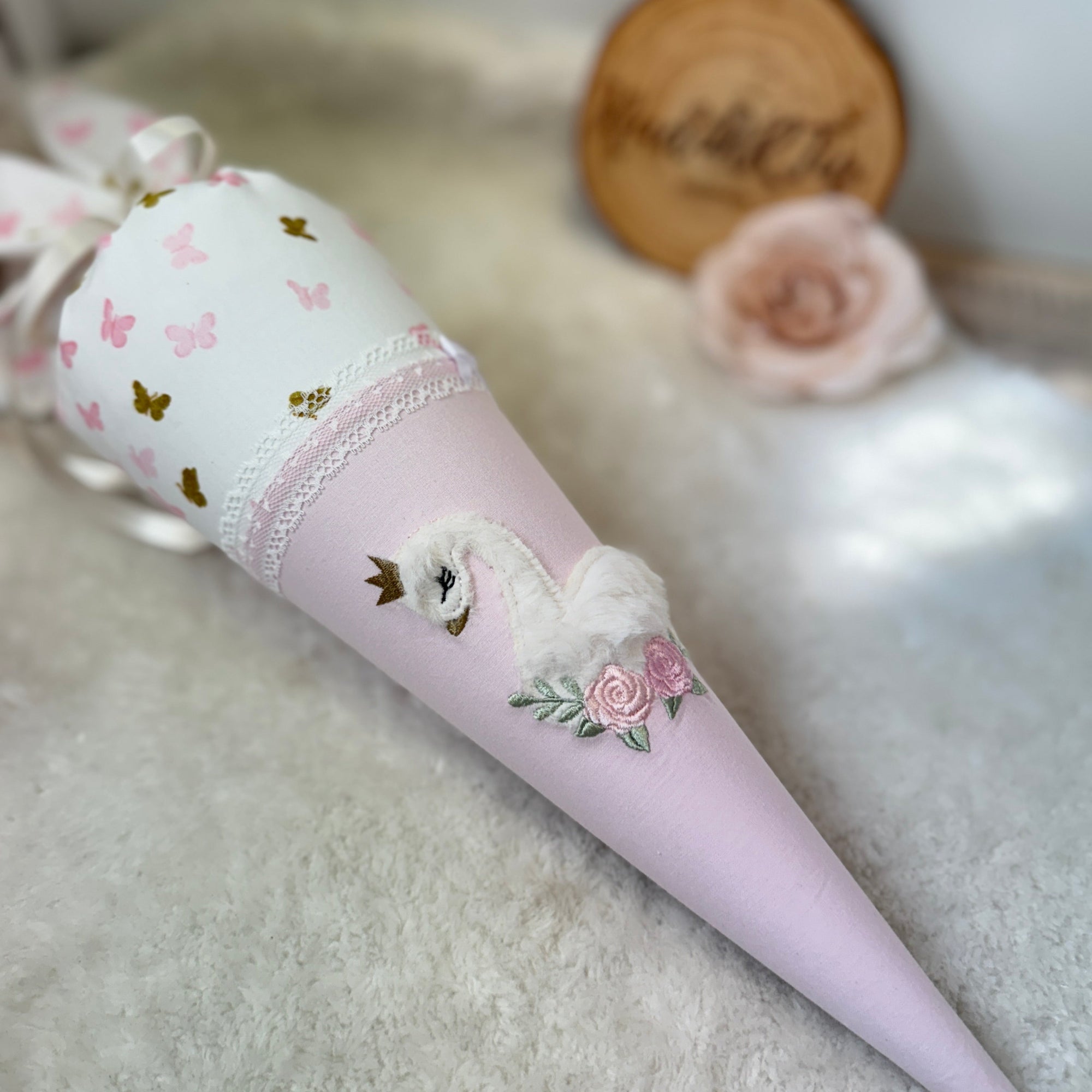 Kindergarten Schultute Schwan in rosa