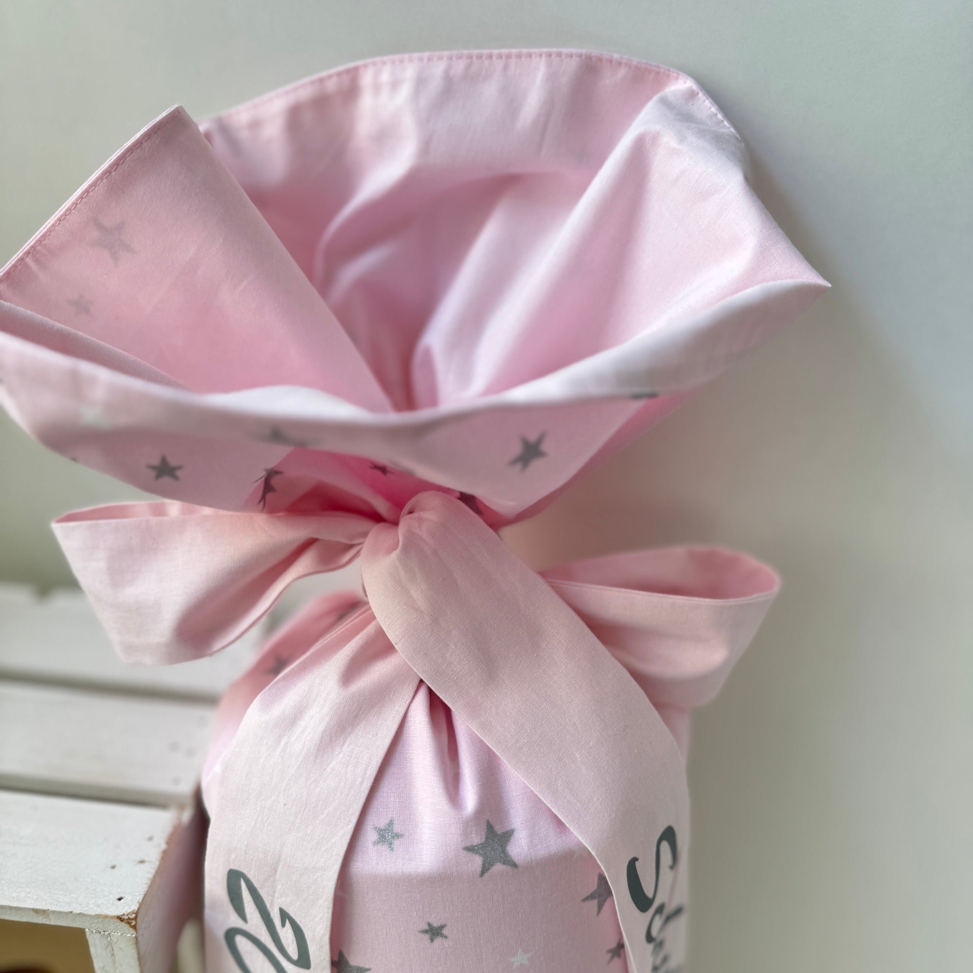 Schultüte Pferd rosa silber sterne