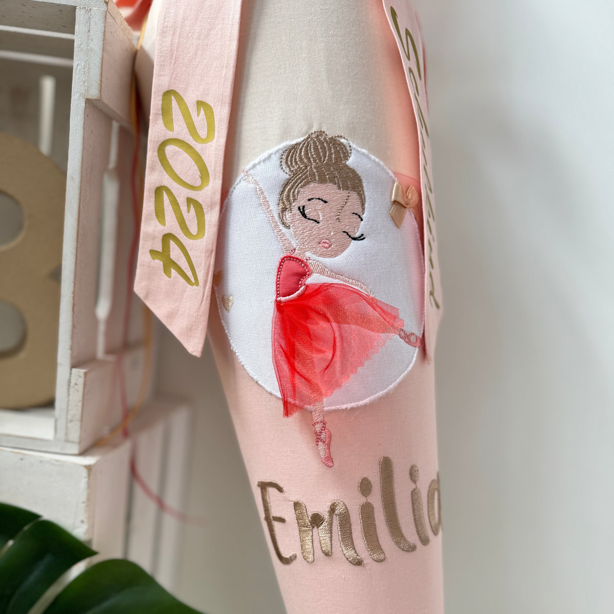 Schultüte Stoff Mädchen Fee Ballerina jeune premier Jewellery Box Pink