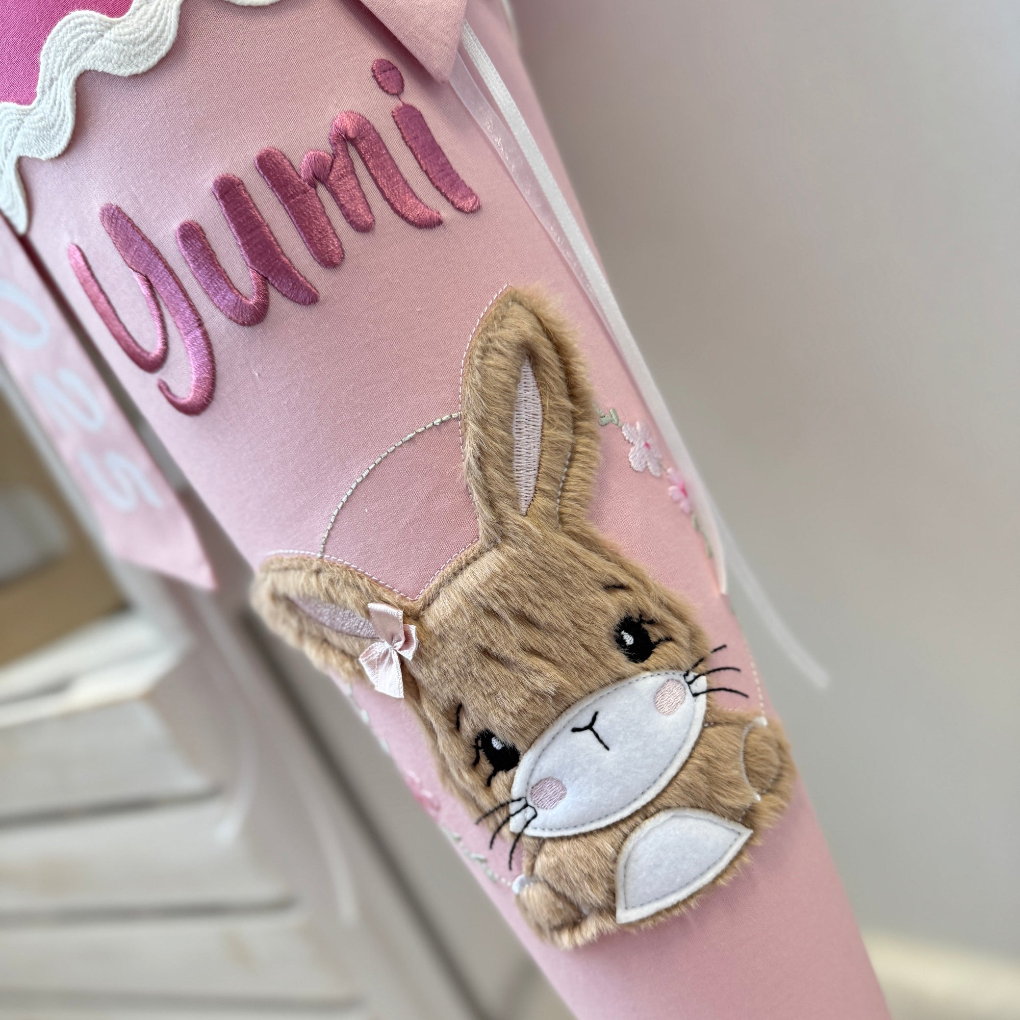 Schultuete Hase in beere/puder