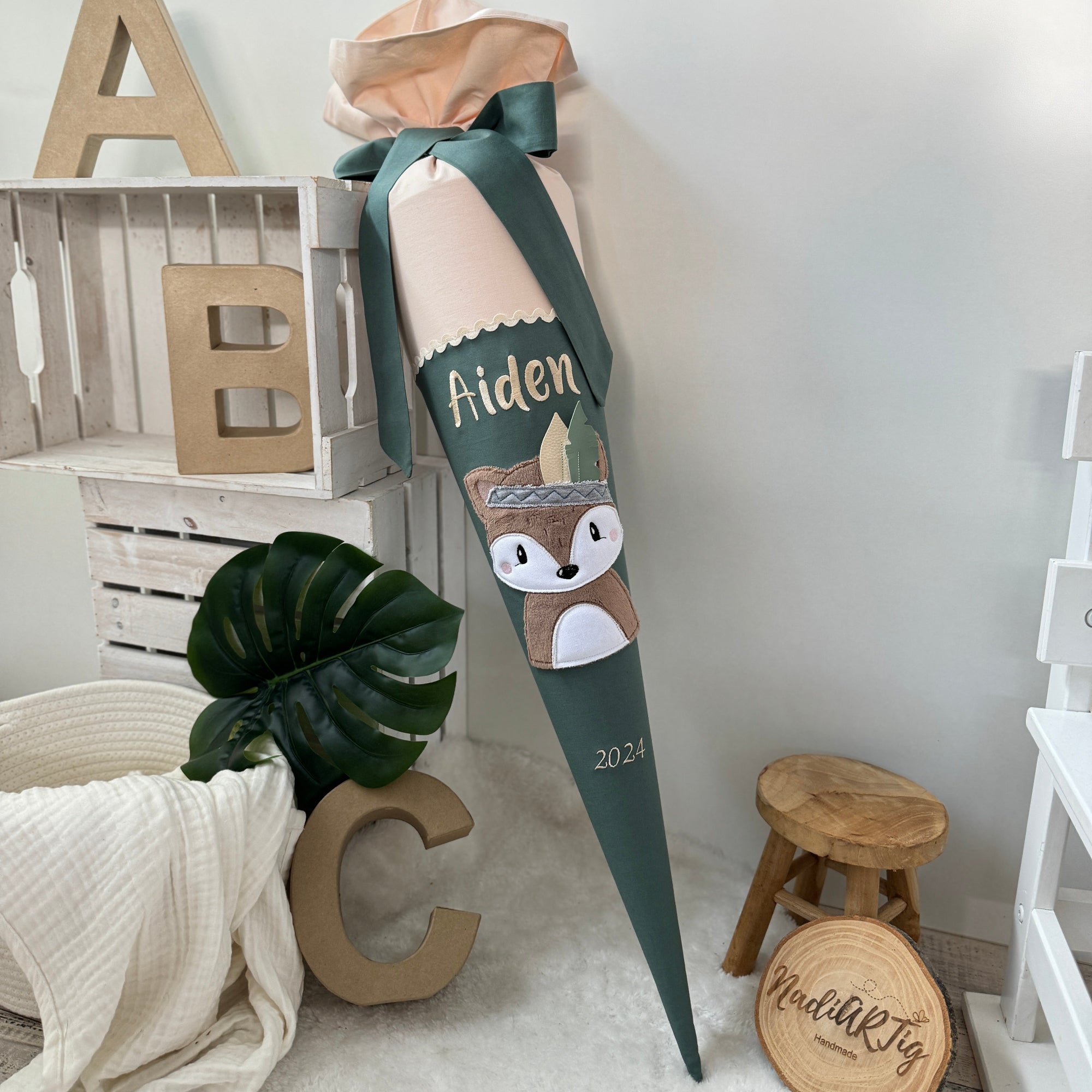 Schultute Boho Fuchs beige dusty green