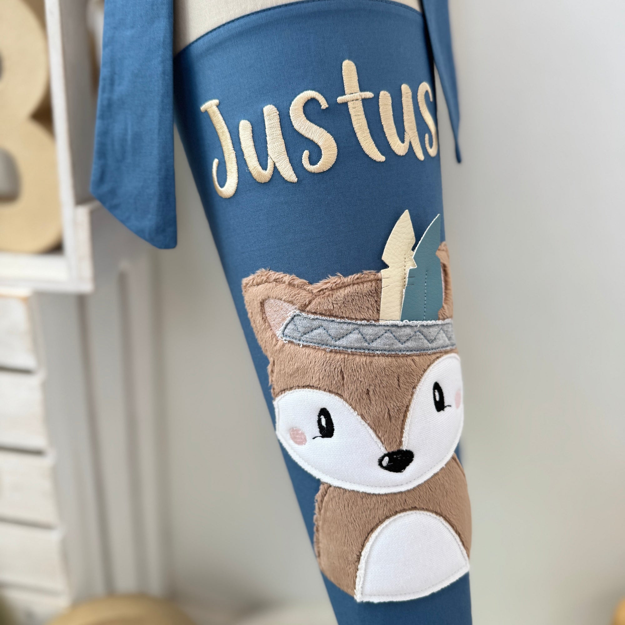 Schultute Boho Fuchs sand dusty blue