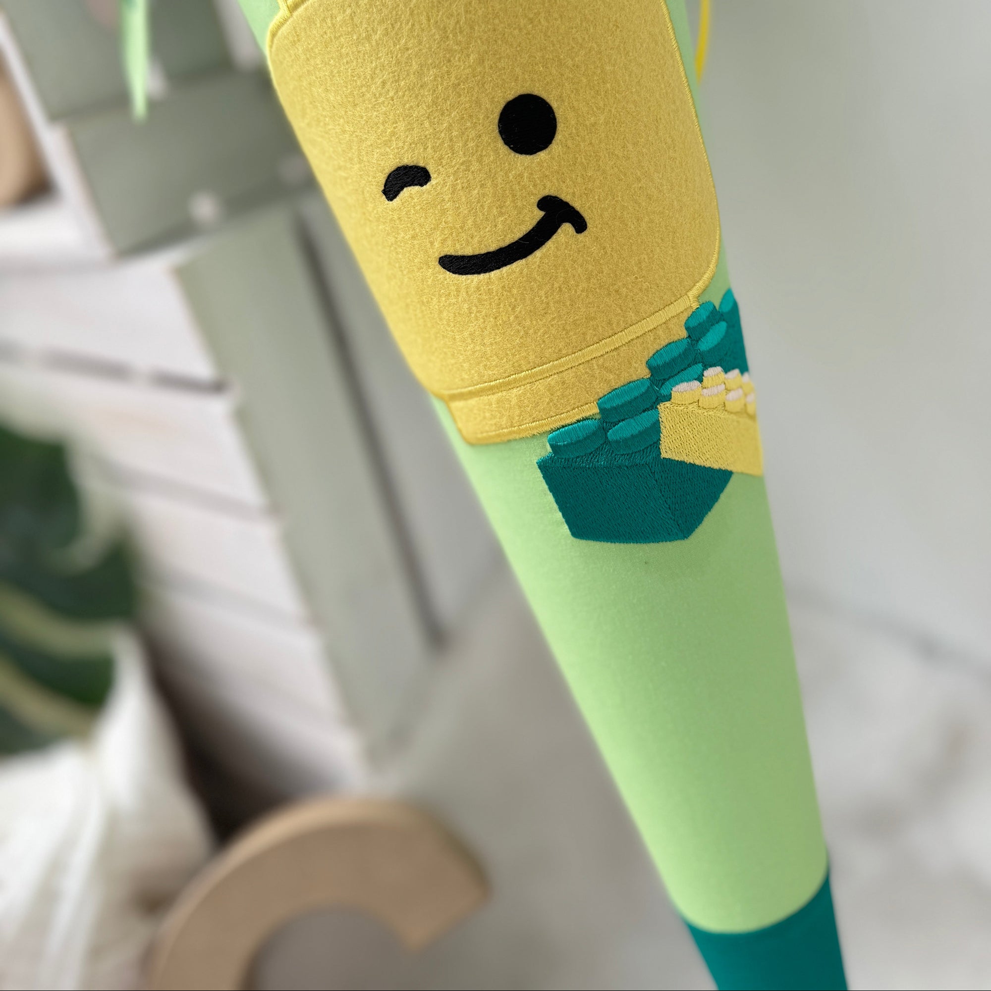 Schultute LEgo Bausteine grun gelb