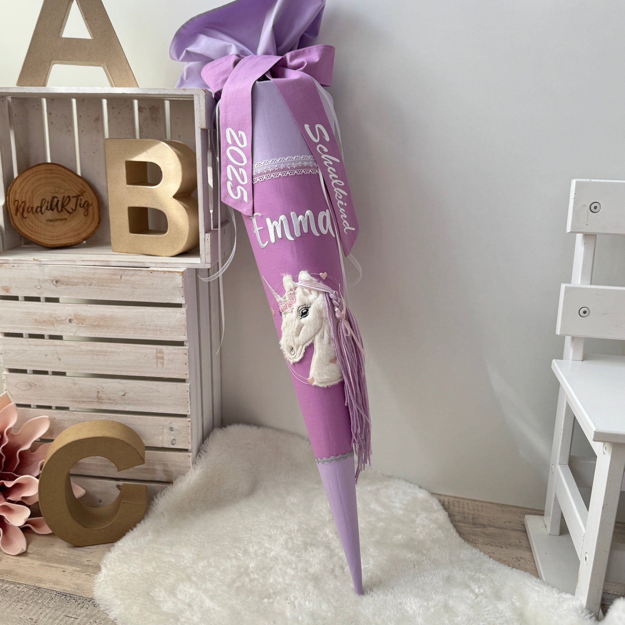 Schultute Lassig purple flieder einhorn