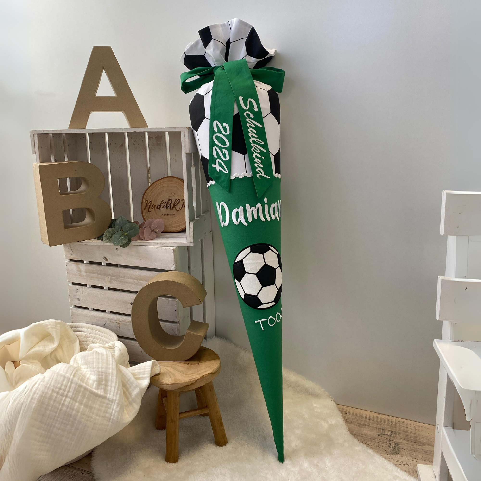 Schultute fussball grün ergobag volltreffbar