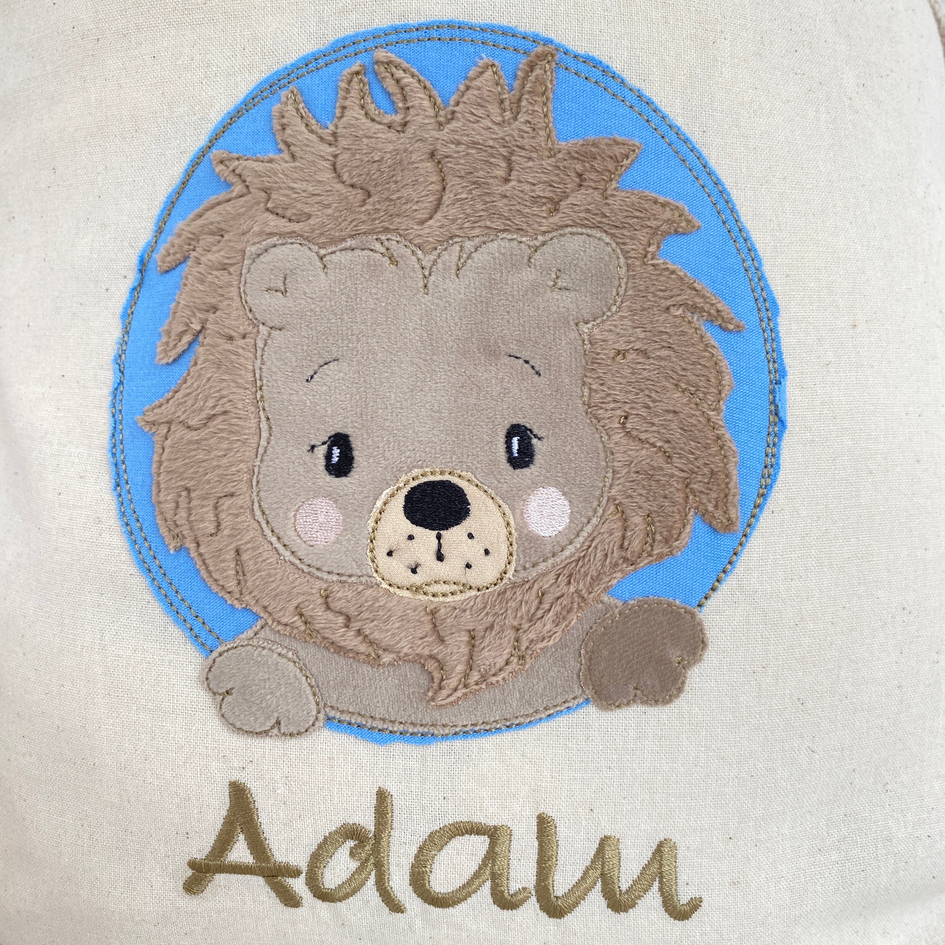 Kindergartenbeutel / kleine Wickeltasche LÖWE