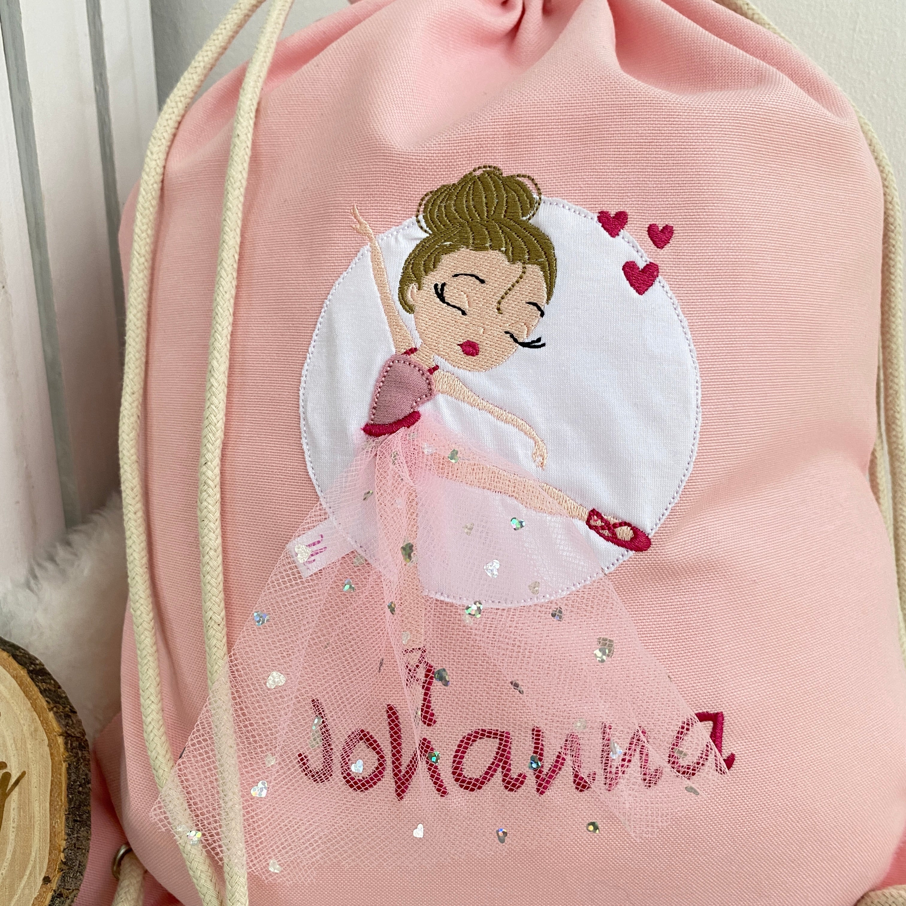 Kindergartenbeutel Ballerina | Ballett Tasche (wasserabweisend)