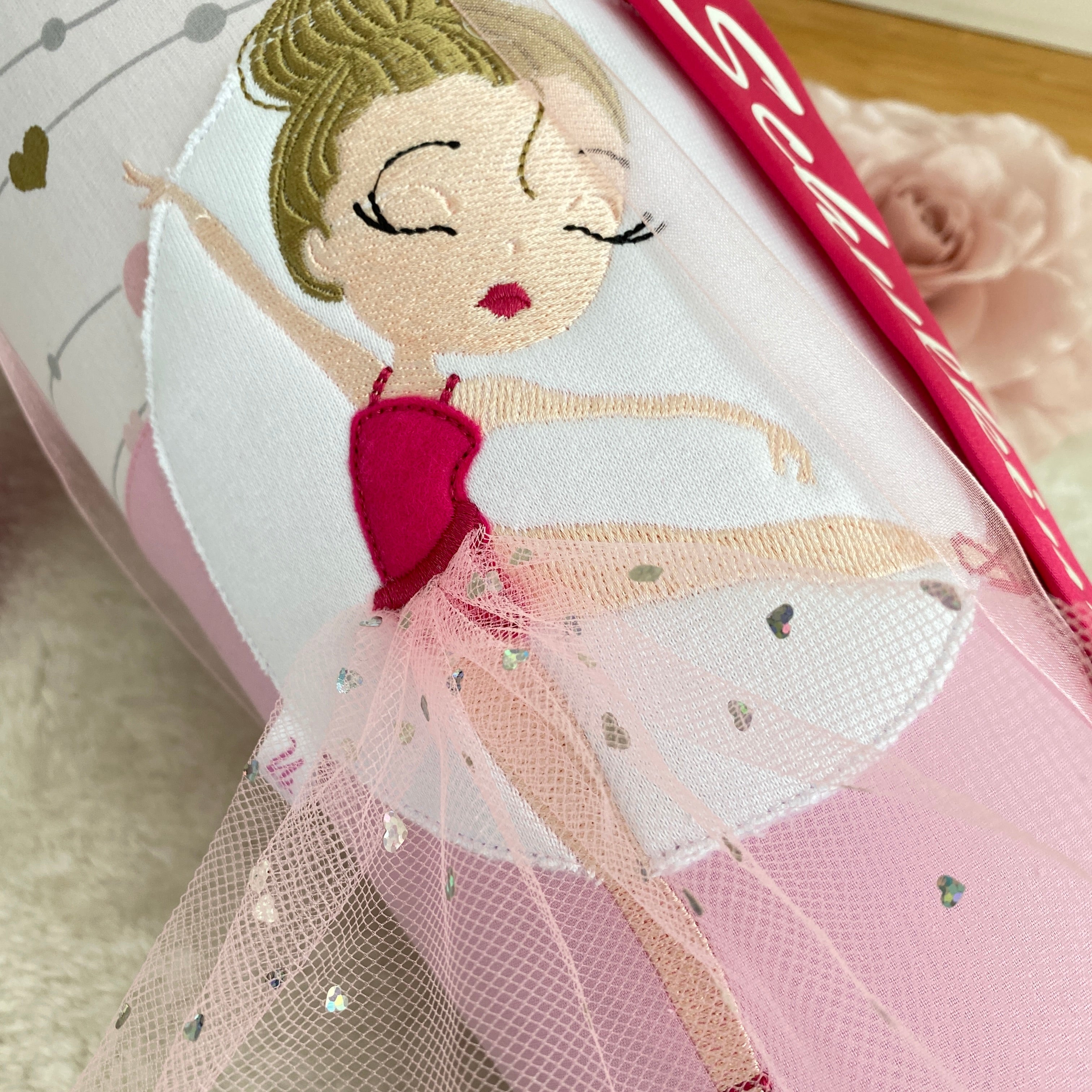 Schultüte mit tanzender Ballerina in pink (Variation2)
