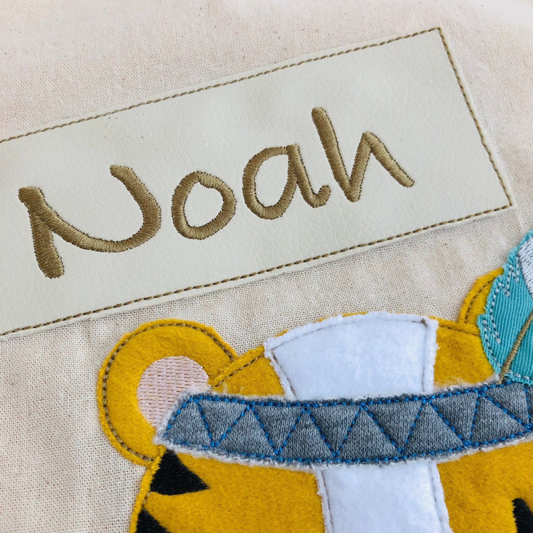 Kita Beutel bestickt mit Namen