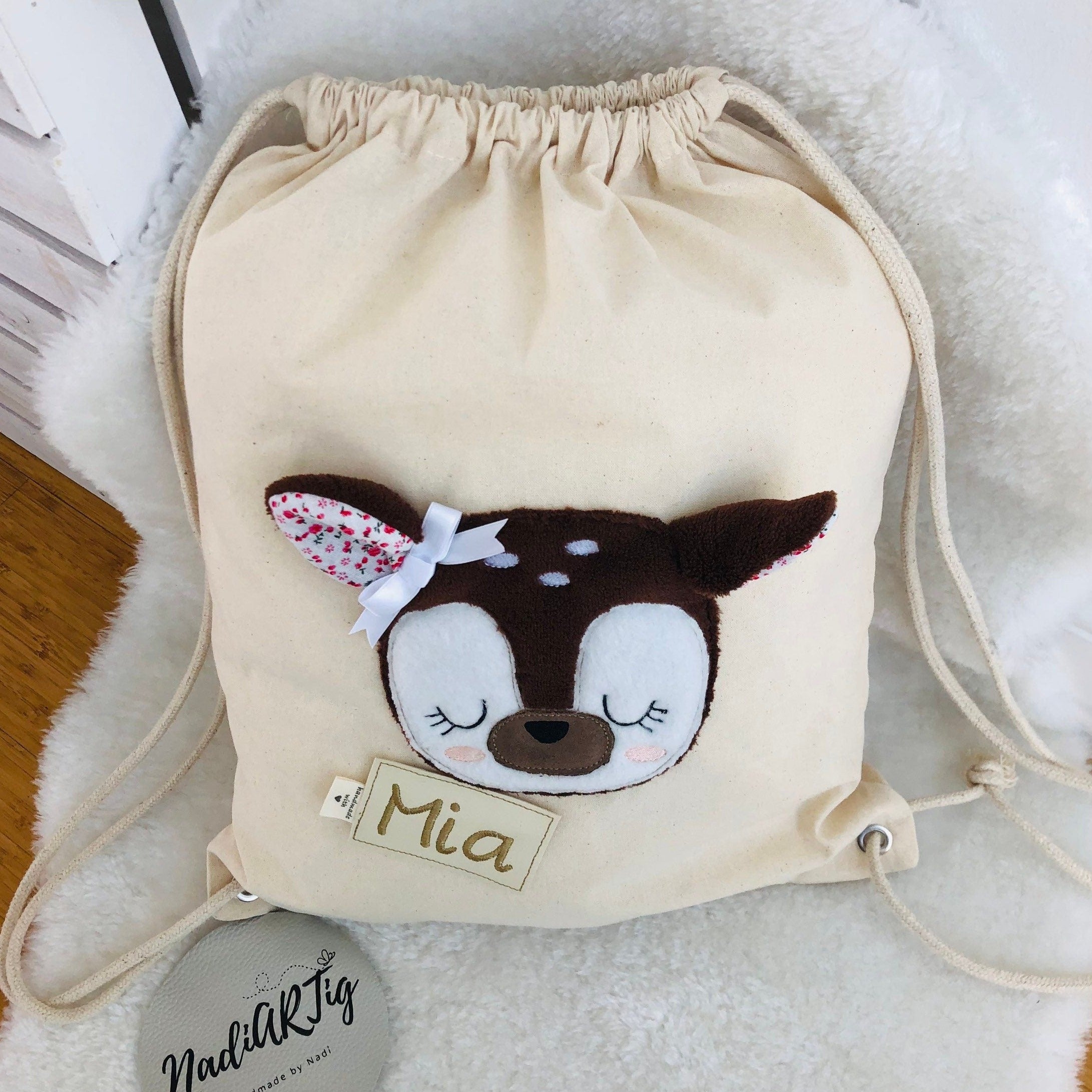 Kindergartenbeutel Rehkitz