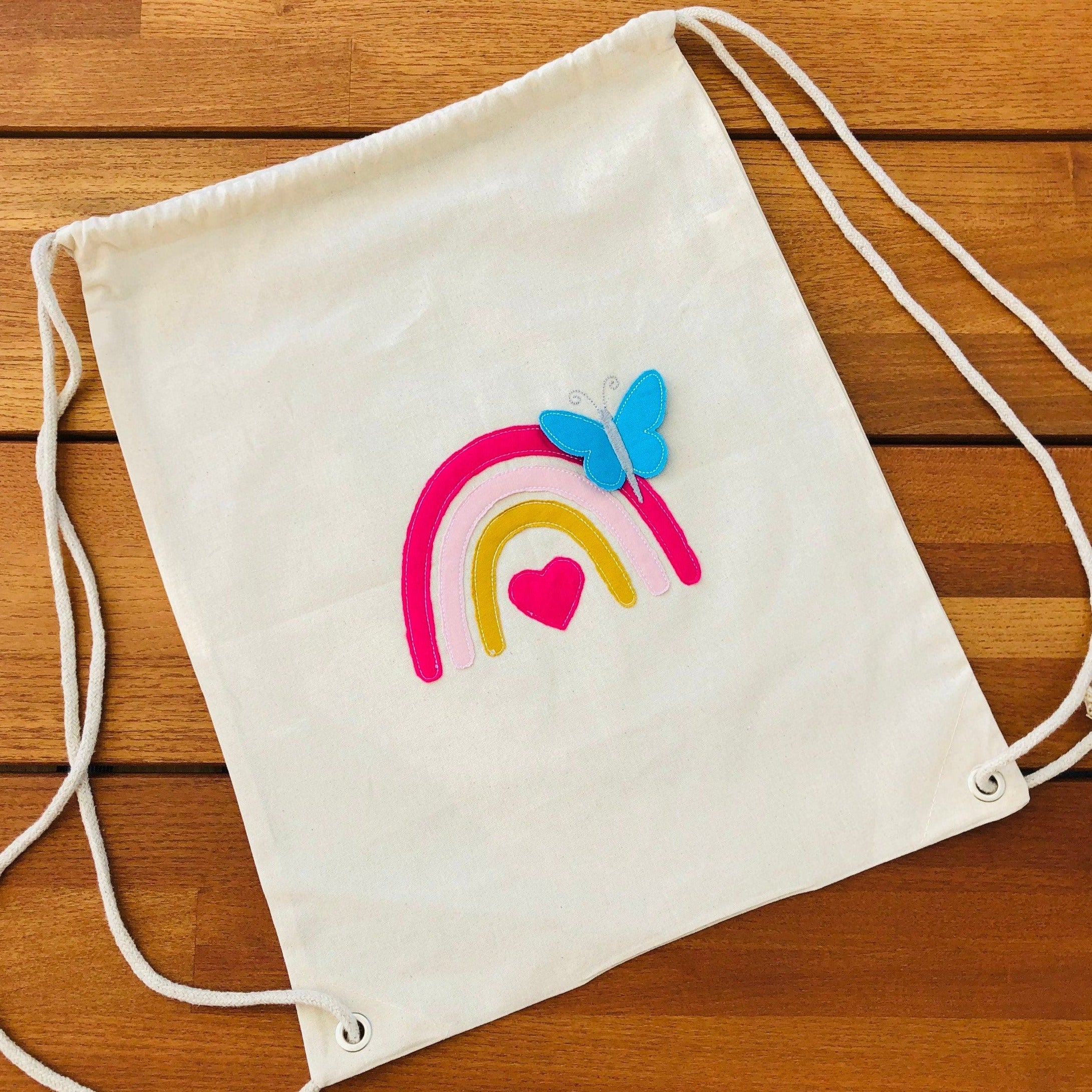 Kindergarten Beutel Schmetterling Regenbogen
