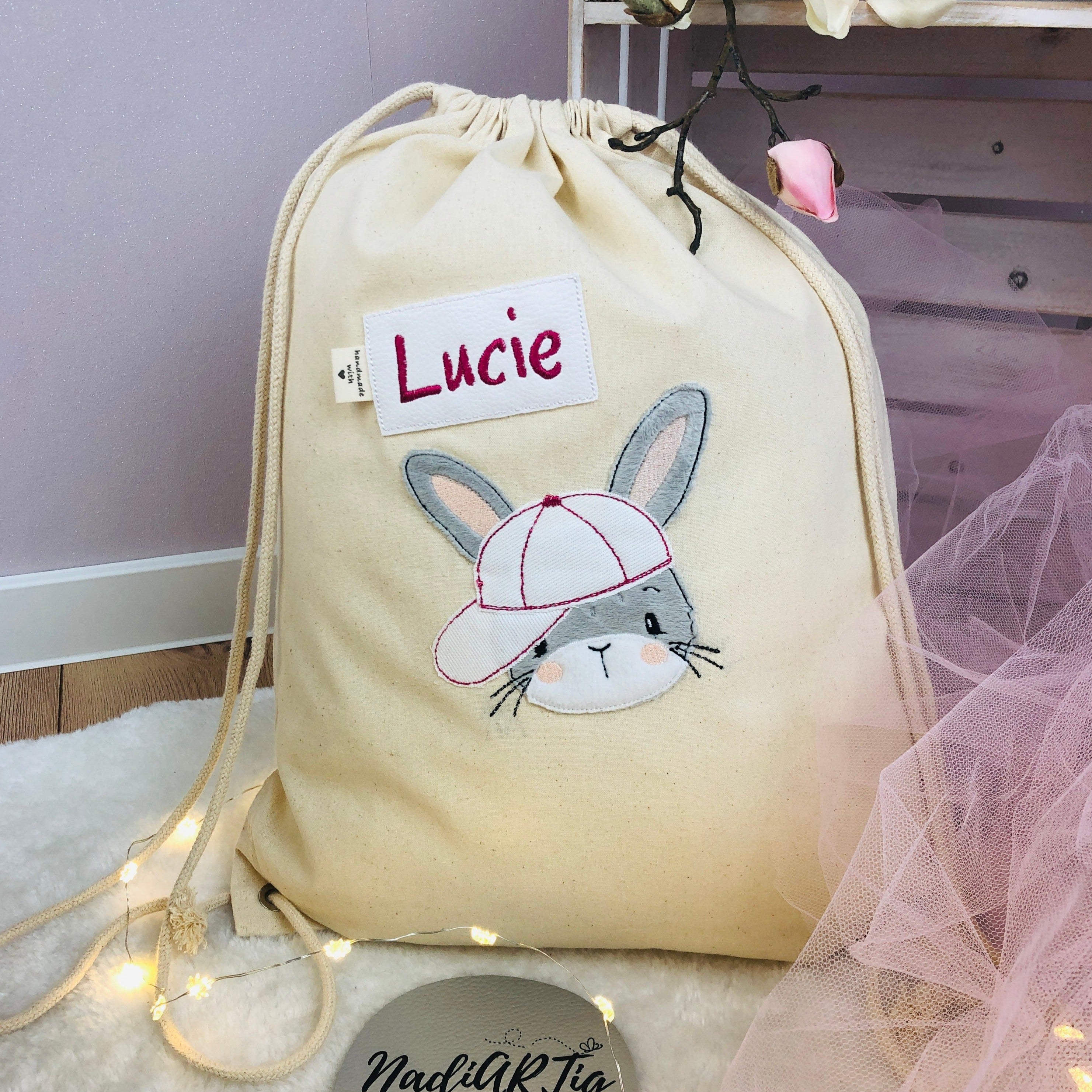 Kindergartenbeutel Hase Mädchen oder Jungen