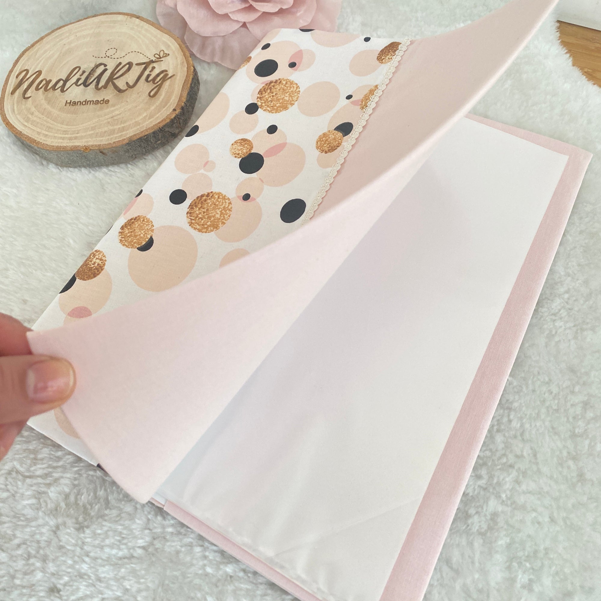 Schultüte Schmetterlinge in gold/puderrosé