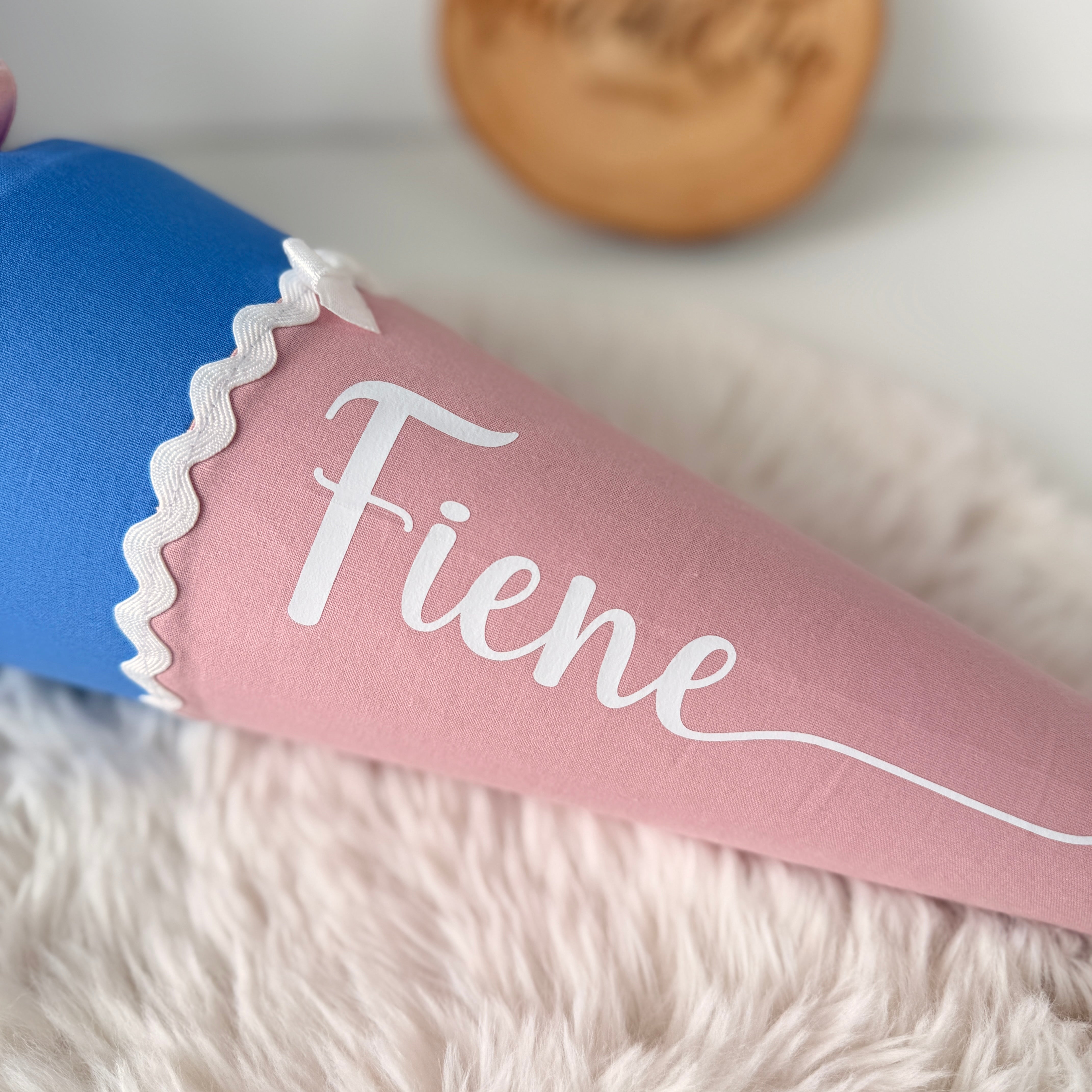 Geschwister-Schultüte in blau/puder
