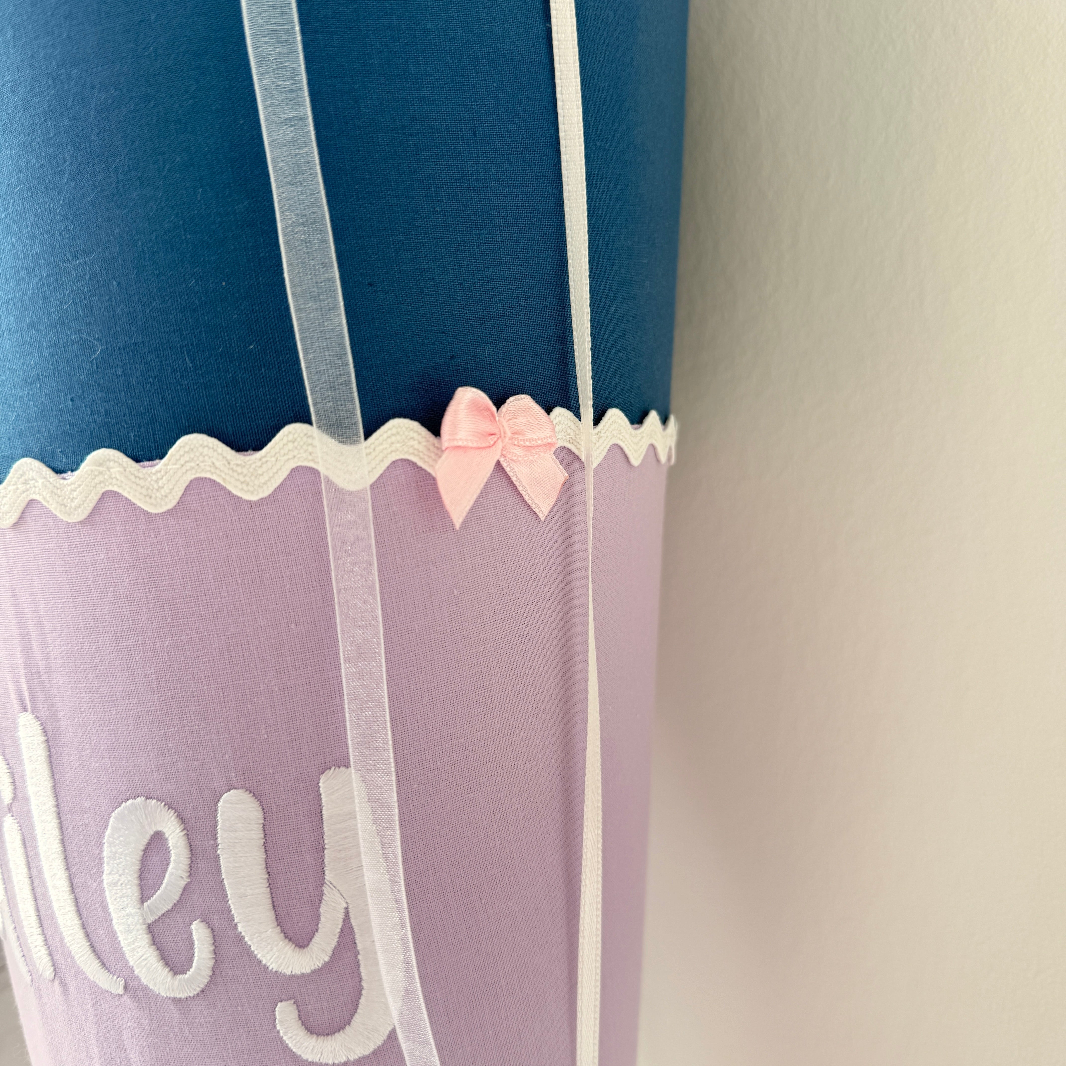 Schultüte Einhorn in dusty blue/flieder