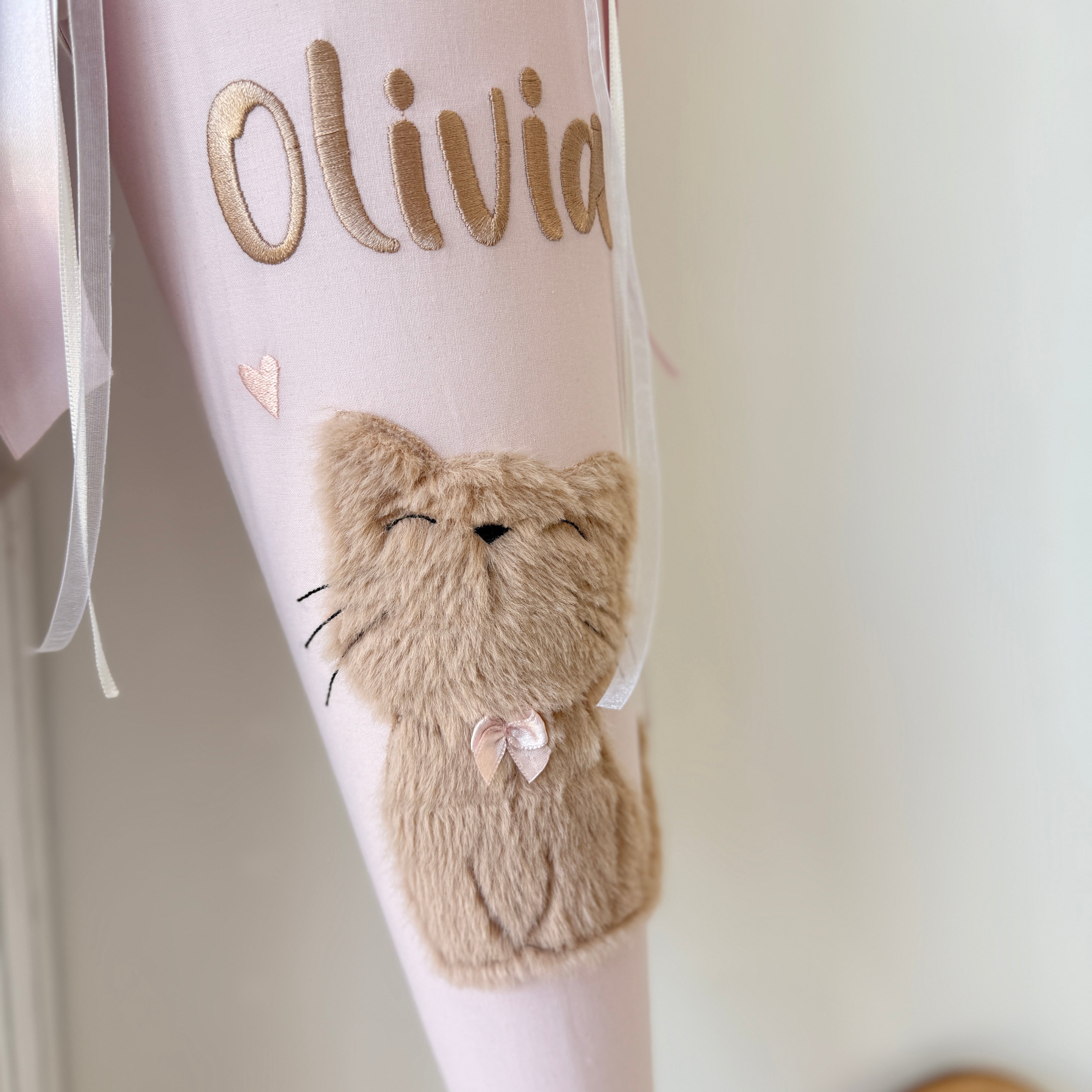 Schultüte braune Katze Dots in Rosé&Gold