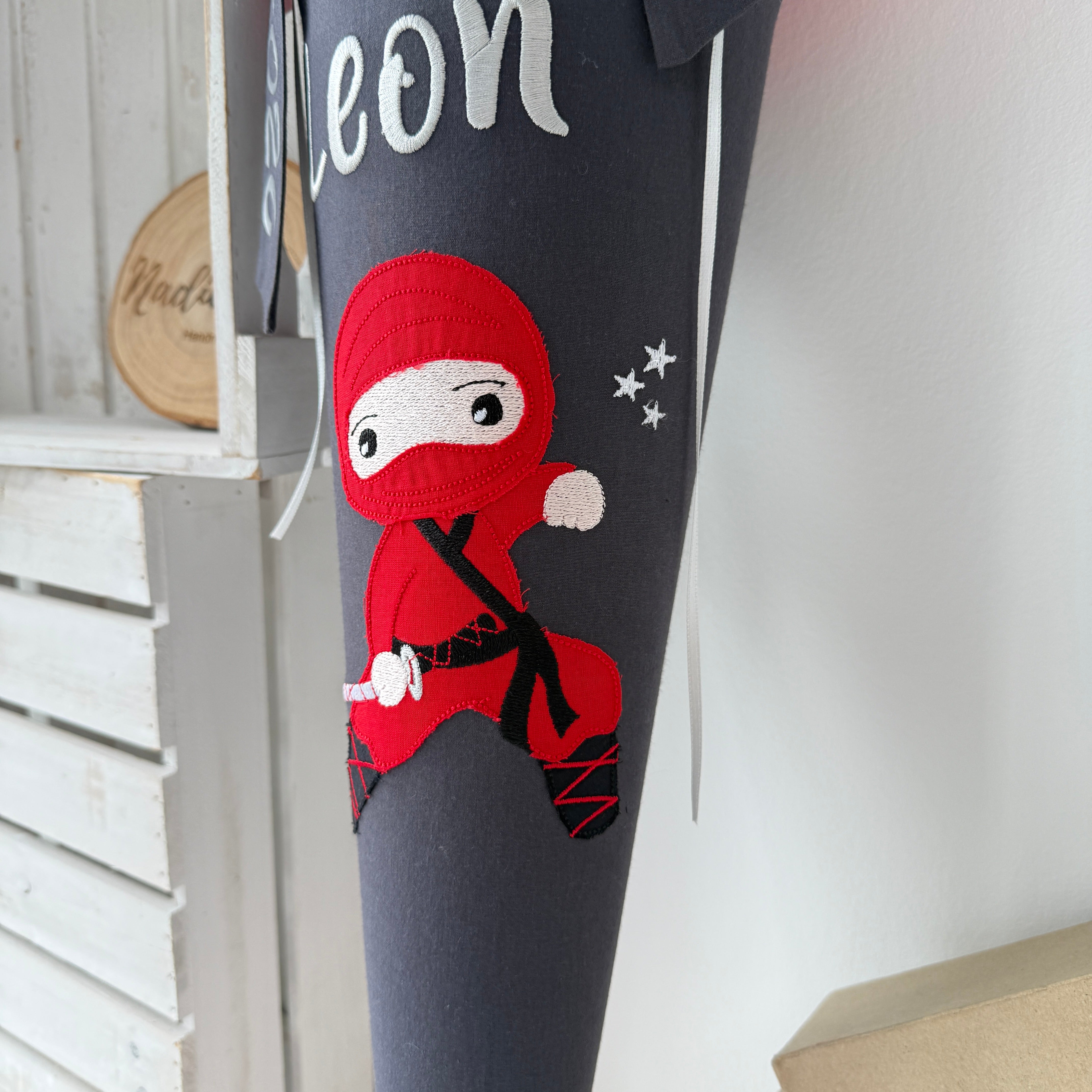 Schultüte Ninja in rot/anthrazit No#2
